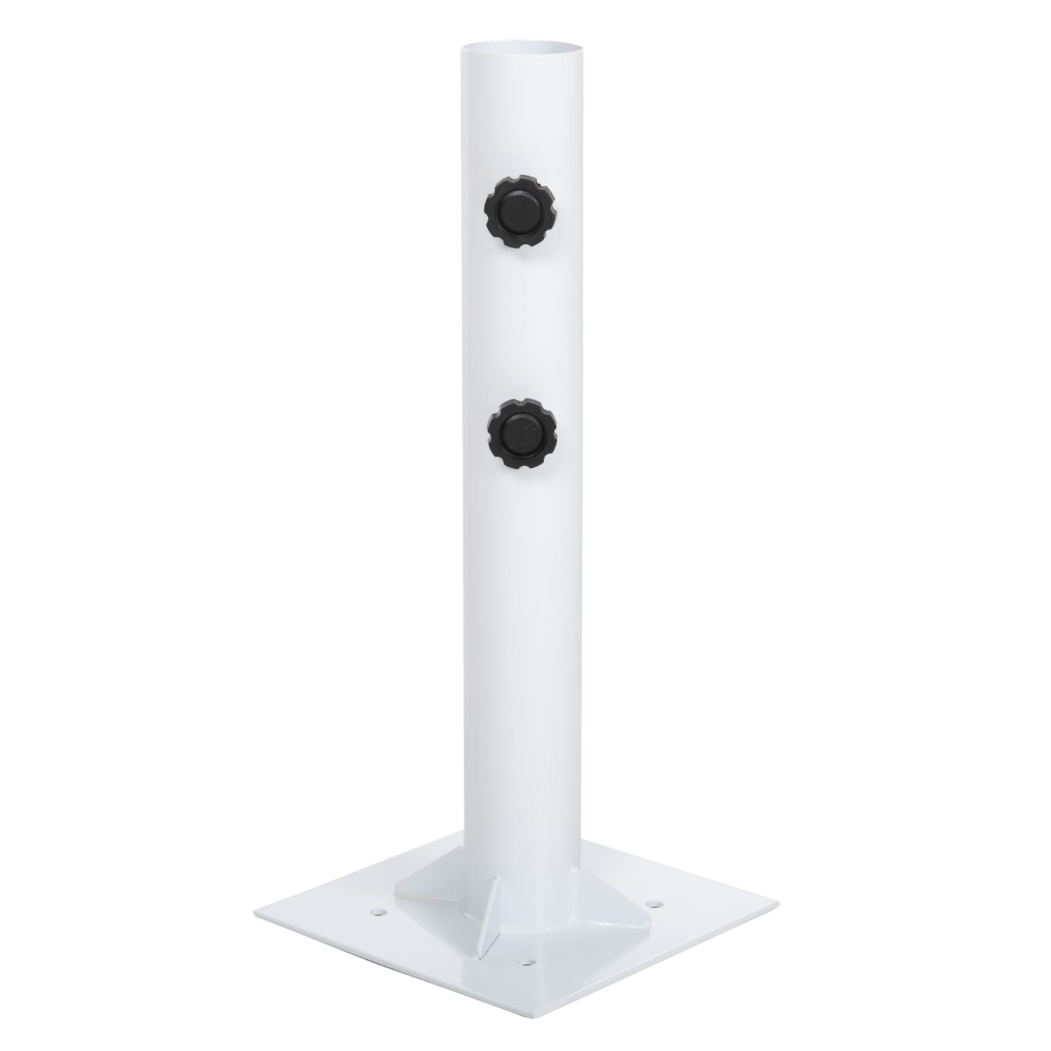 ОСНОВА ЗА ЧАДОР Φ60mm x 51Hcm.МЕТАЛНА ЗЕМНА БОЛТ ЗА СТОЛБ ДО Φ60mm БЕЛА