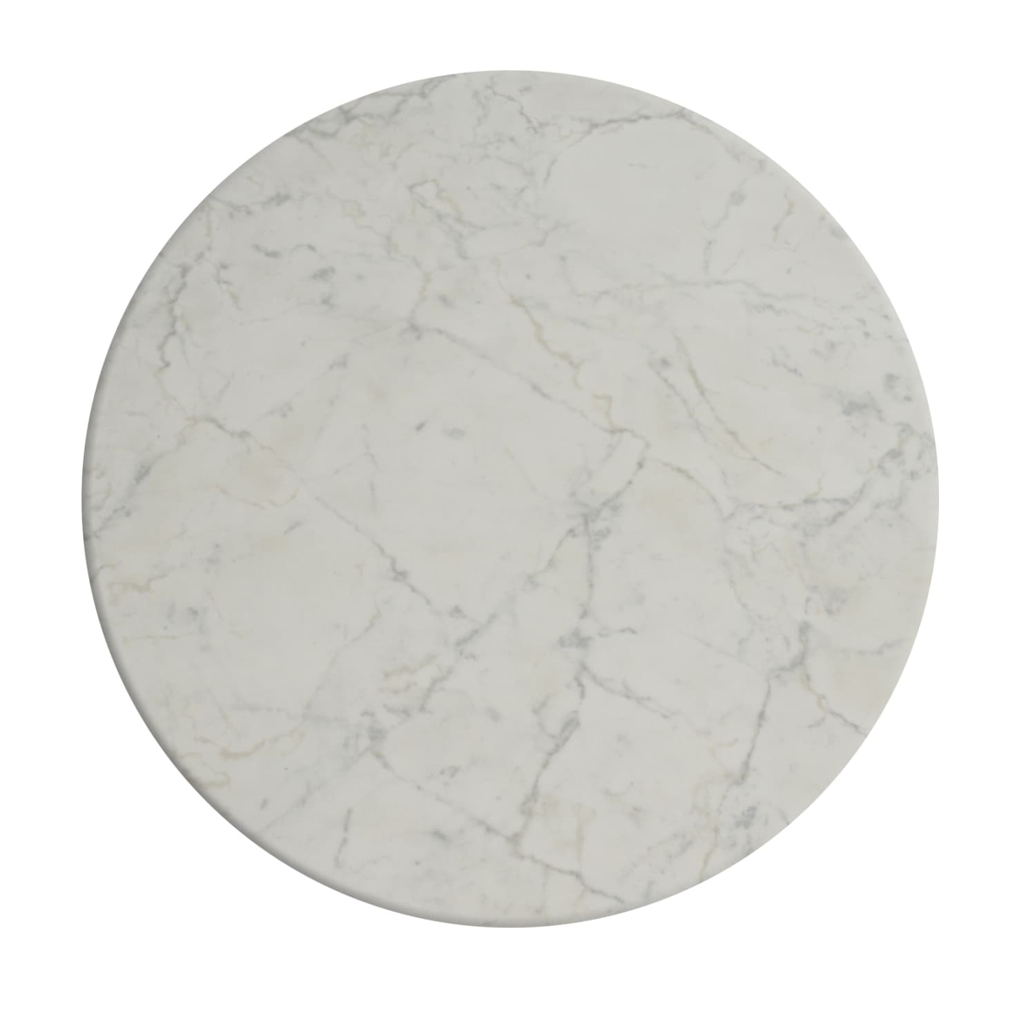 TABLETOP ROUND 411 WERZALIT Φ70cm ΙΝ WHITE MARBLE COLOR