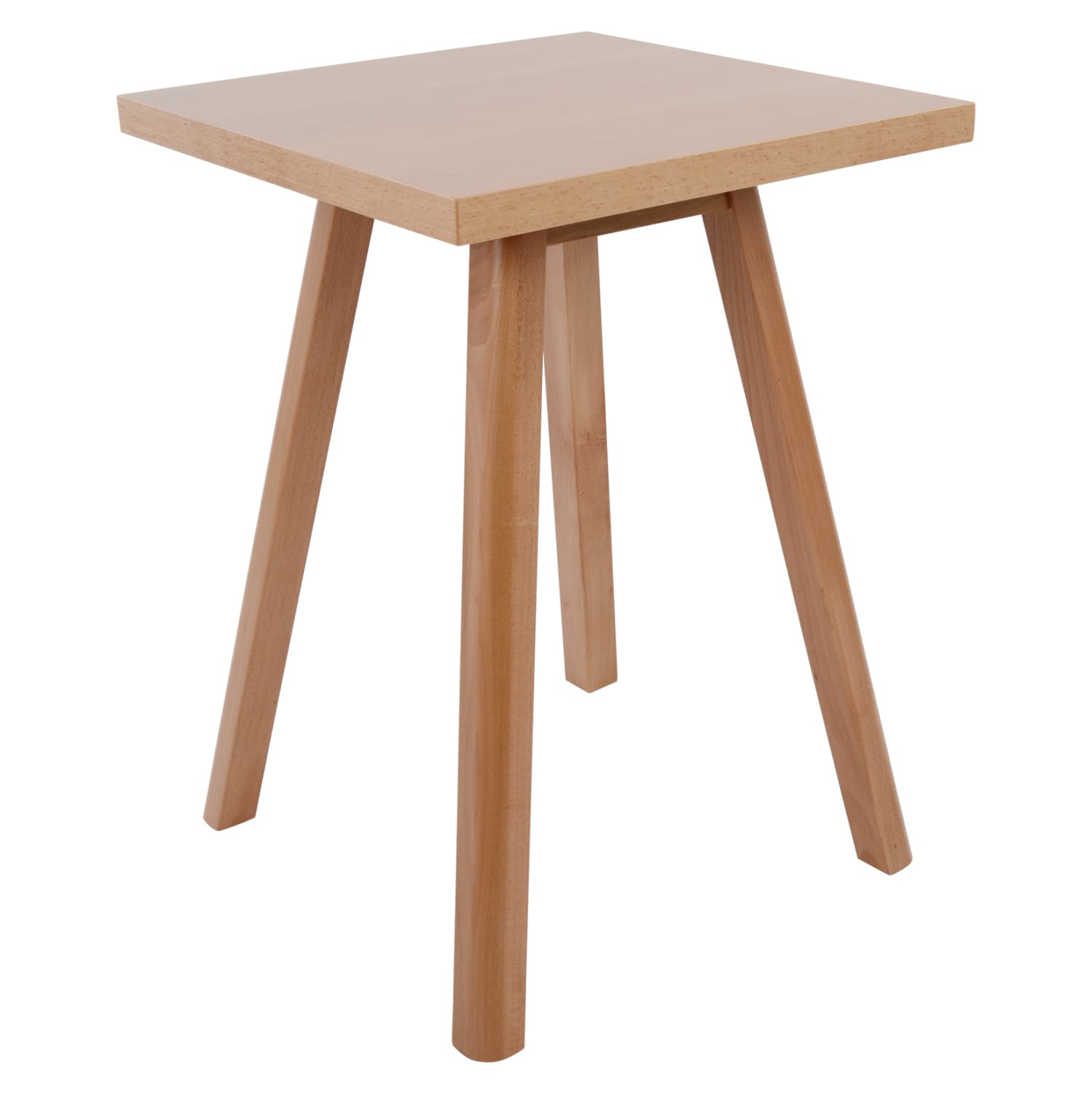 DINING TABLE VEGAS MDF IN NATURAL COLOR--BEECH WOOD LEGS IN NATURAL 55Χ55Χ78Hcm.