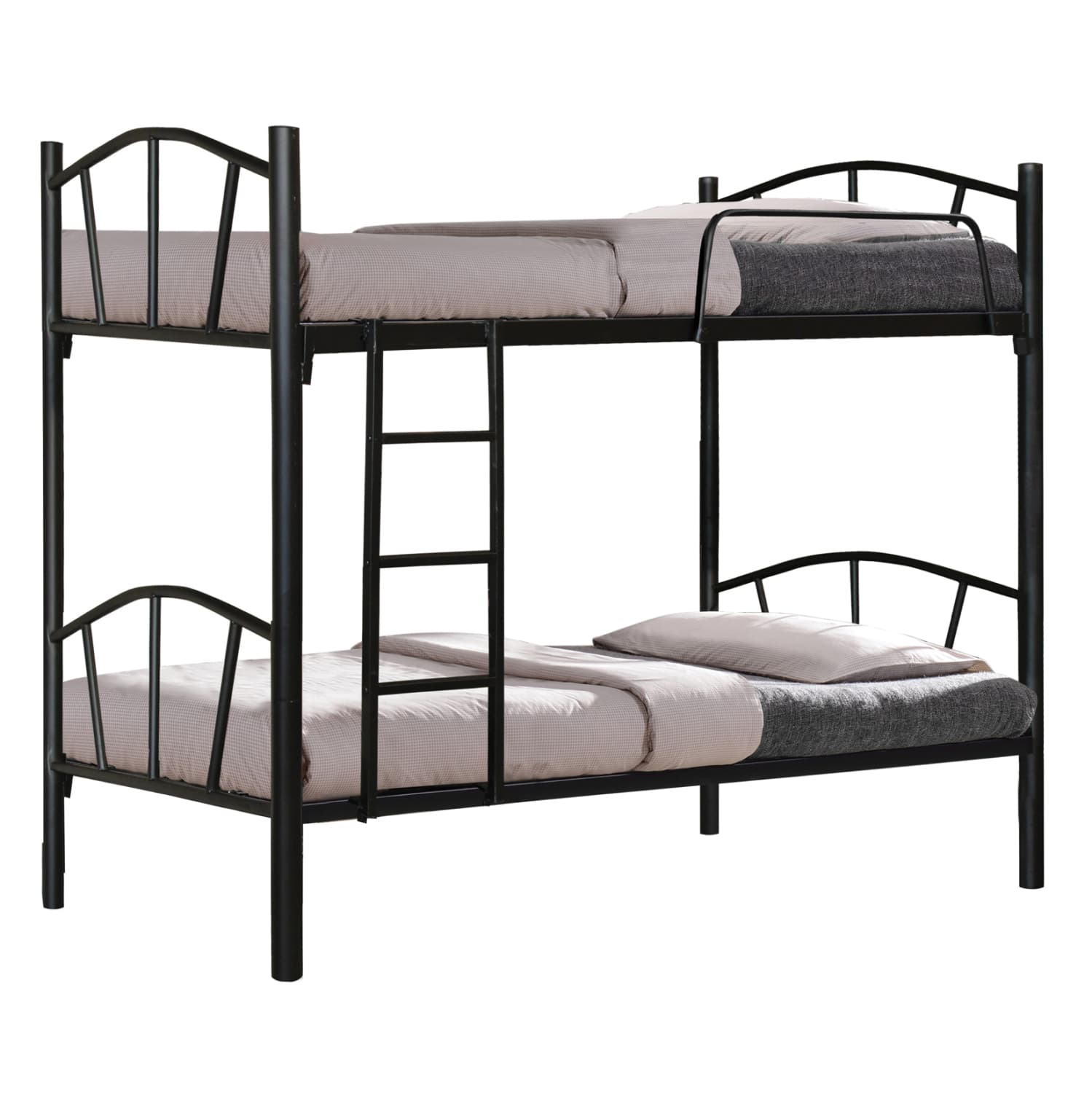 Кревет Bunk металичен Floor Црн 90x190 cm