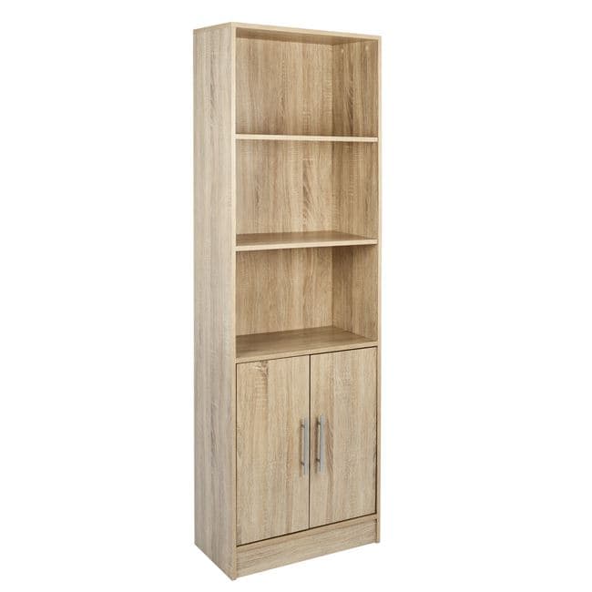 Полица за книги од меламин ENSLEY сонама 60x30x180