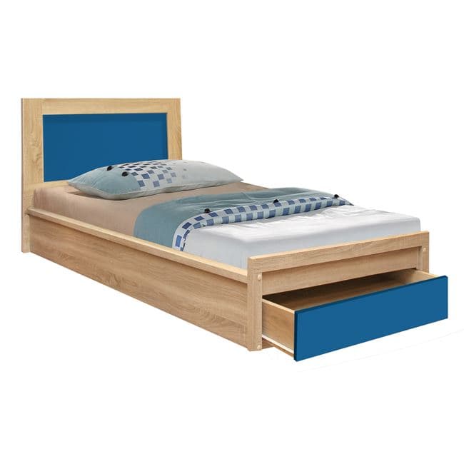 Кревет со фиока Playroom Sonama-Blue 90x190cm