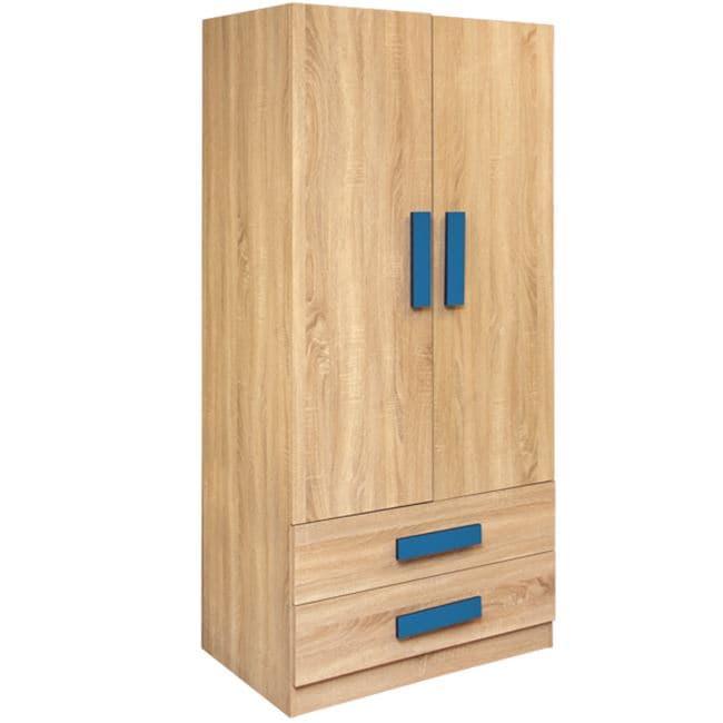 Гардеробер со 2 врати Playroom Sonama-Blue 80X50X180cm