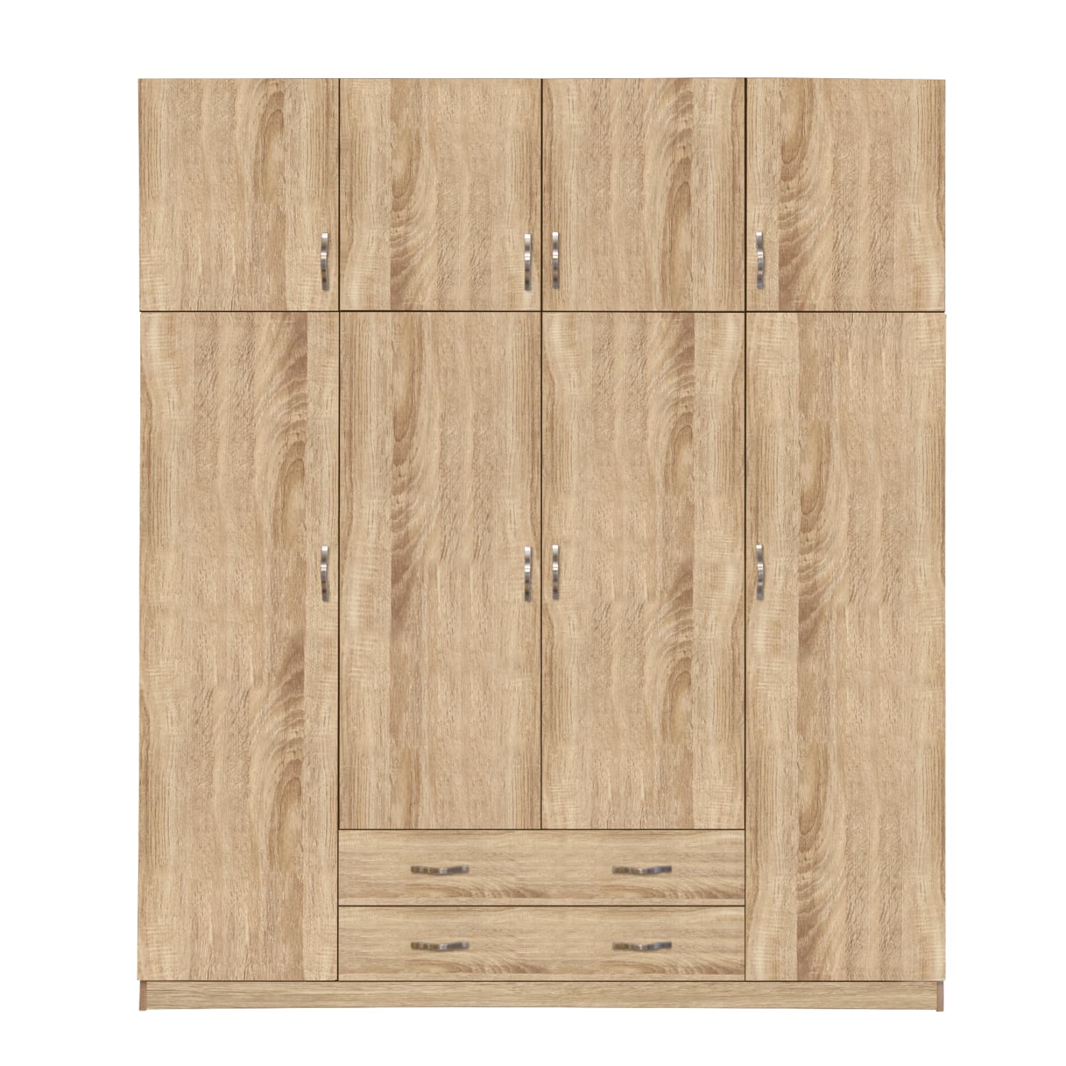Гардеробер 4 врати со таванско складиште 200x240x55.5 и 2 фиоки сонама