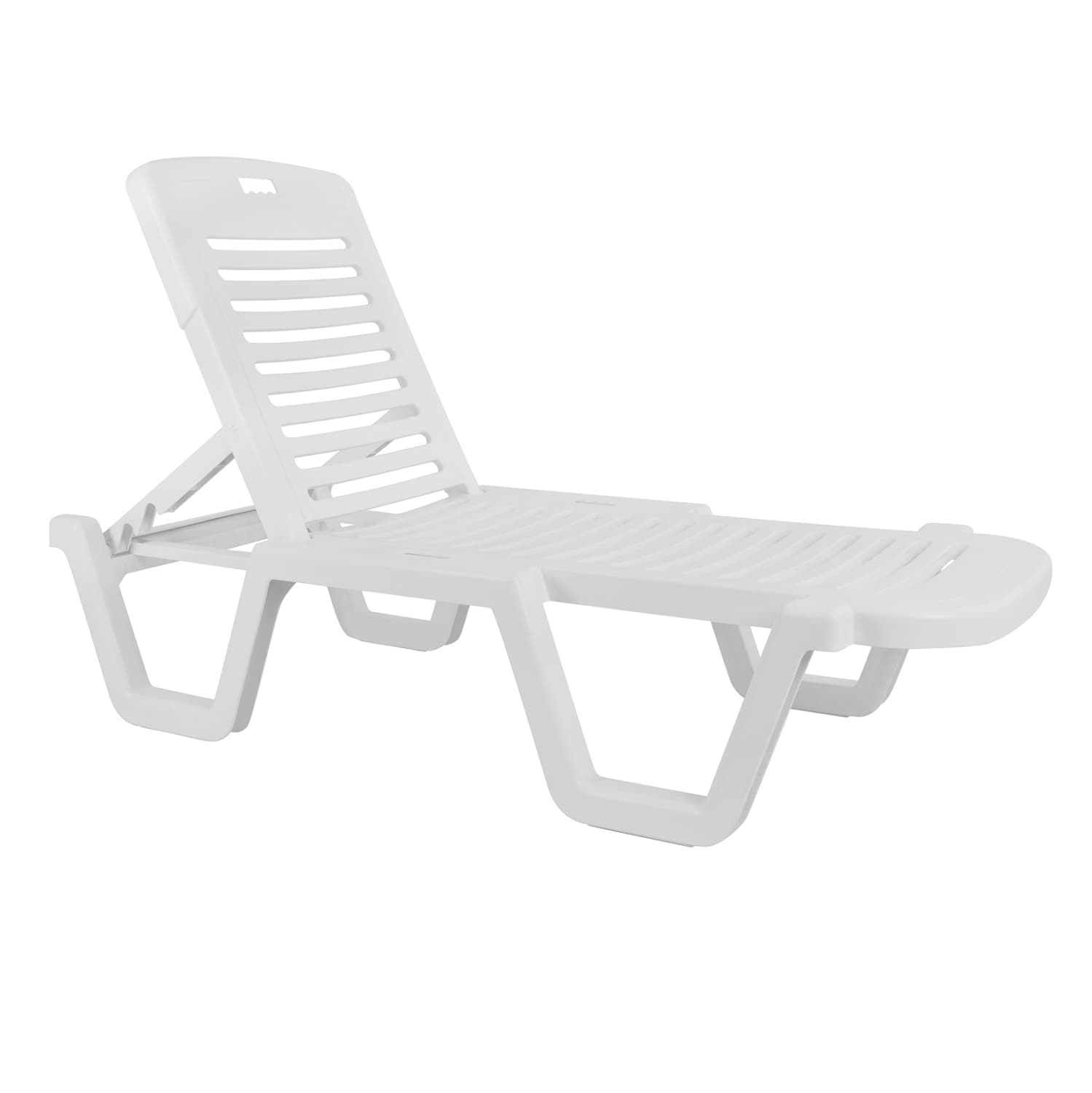 Плажна лежалка пластична наклонета Relax 70x190x36cm