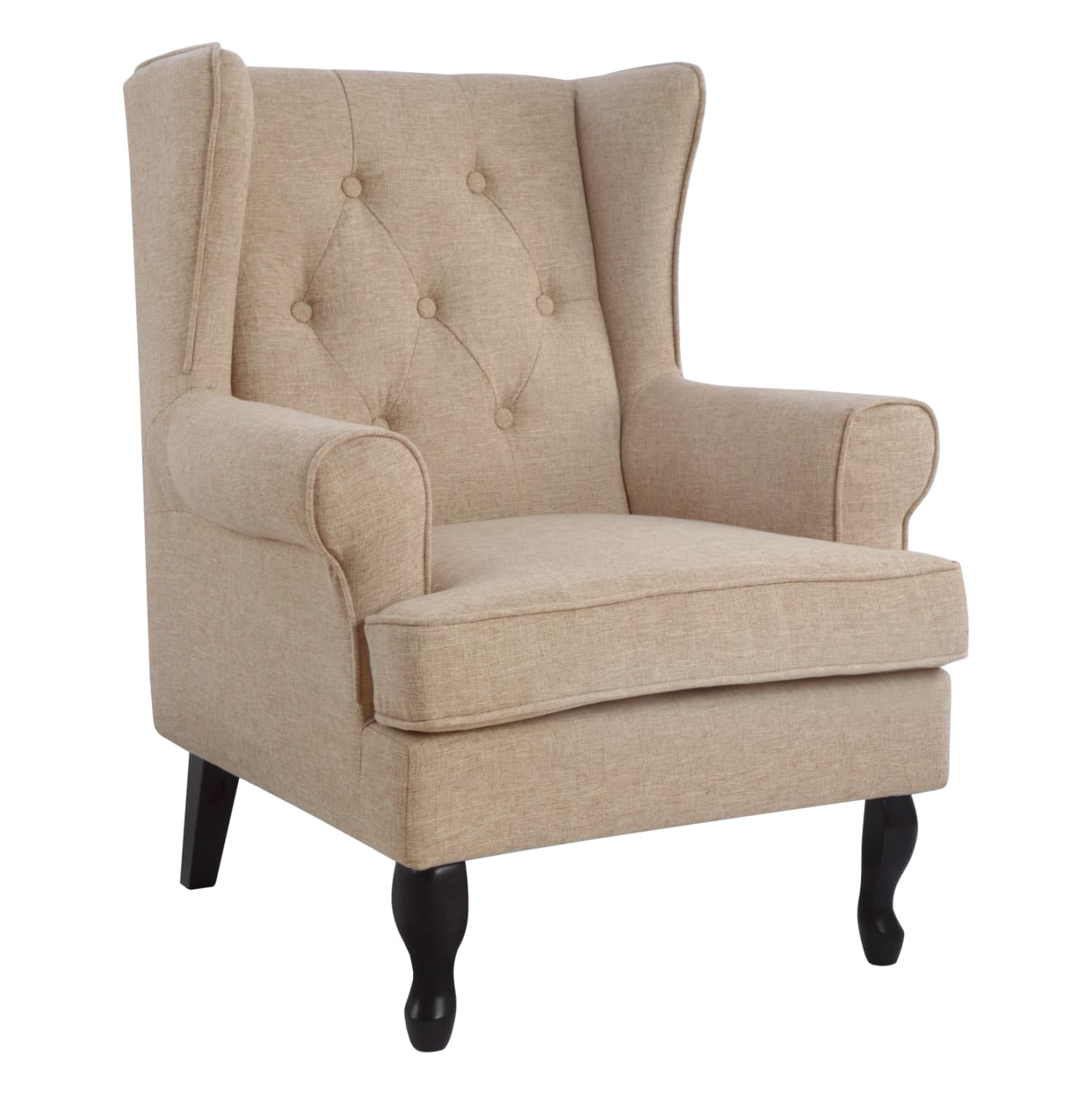 Armchair Brandon Beige fabric 83x83x104 cm.