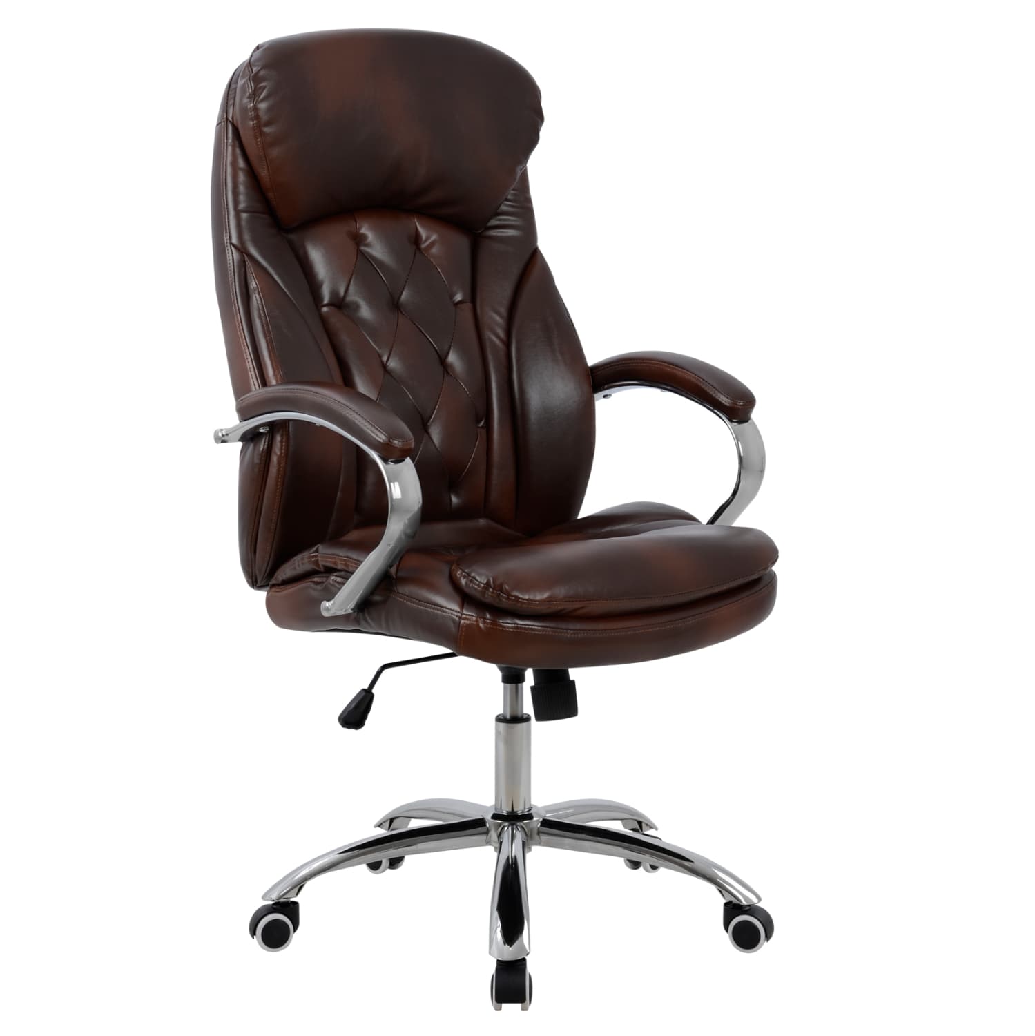MANAGER'S OFFICE CHAIR LANISHA PU IN BROWN 65x73x125Hcm