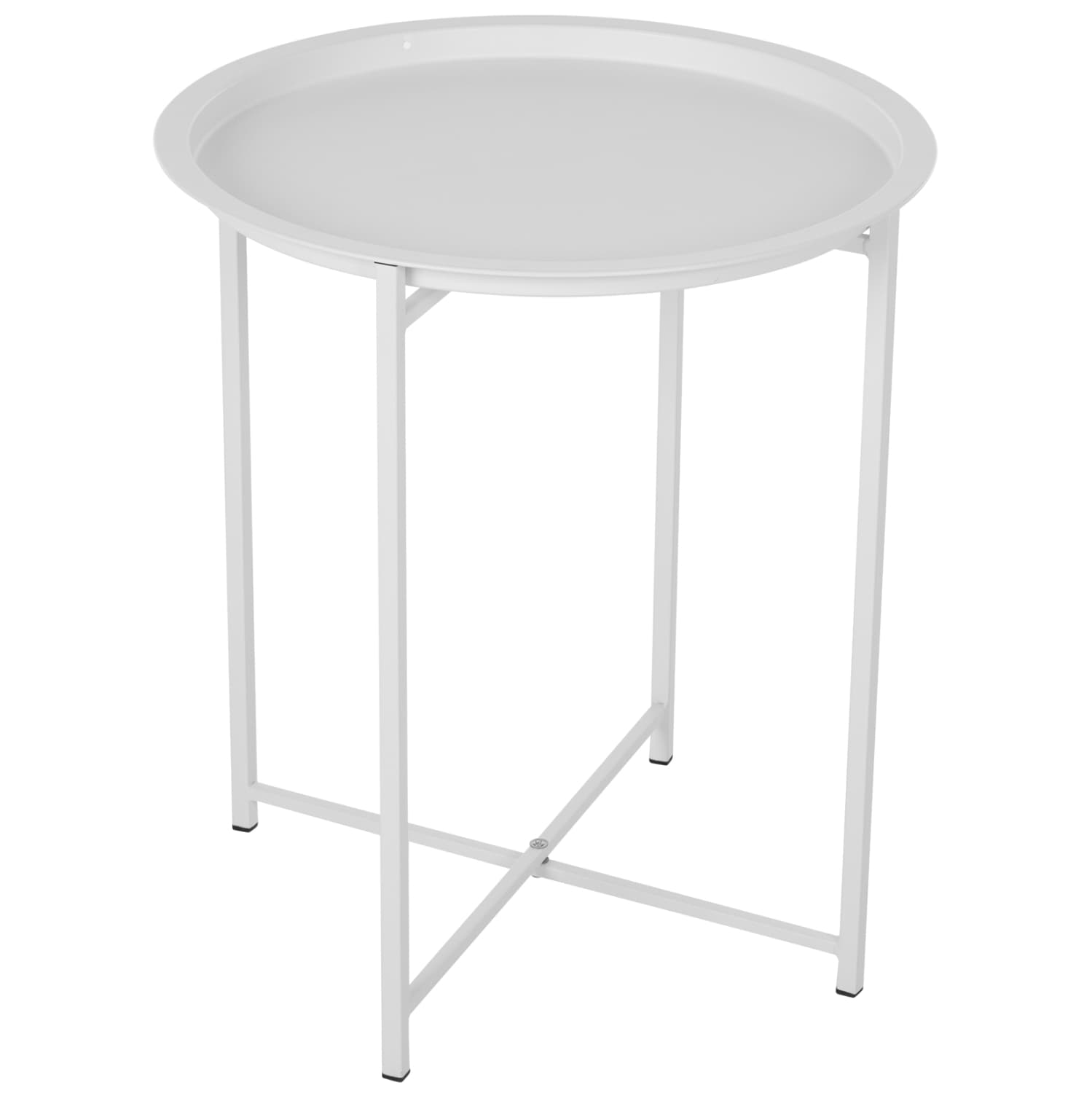 Table Foldable Metallic Grey '46cm