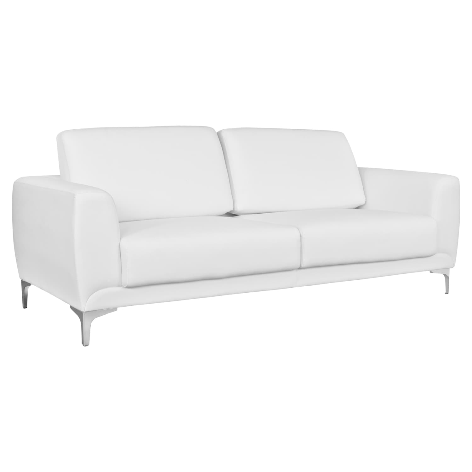 Sofa 3 seater Kenzie with White PU 190x81x81 cm