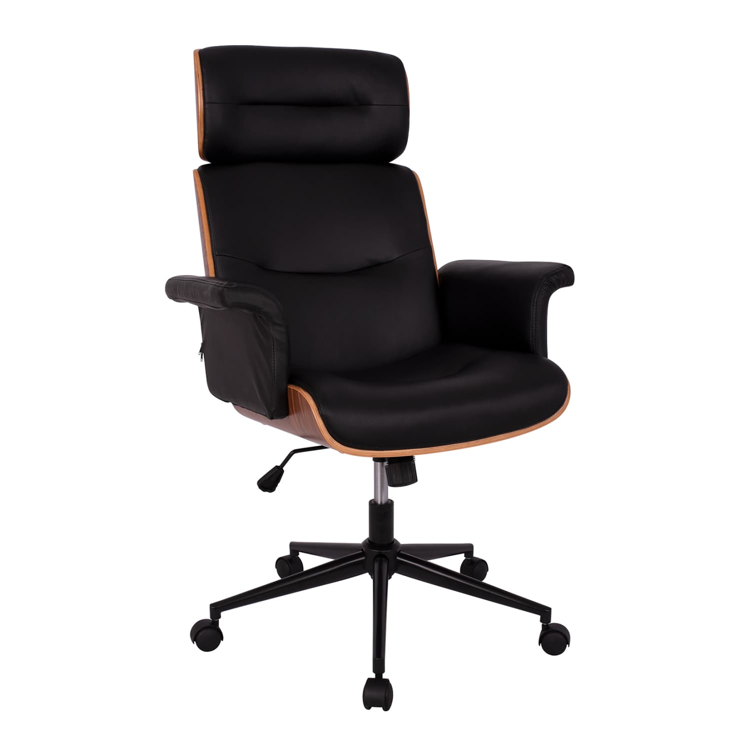 Manager's office chair Superior Pro walnut-black color 74x74x116 cm
