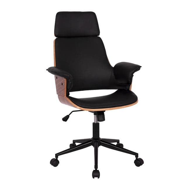 Manager's office chair Superior Pro walnut color-black 67x66x120 cm