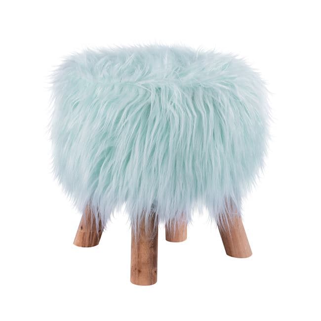 Stool Beck Fair turquoise ''32x36cm