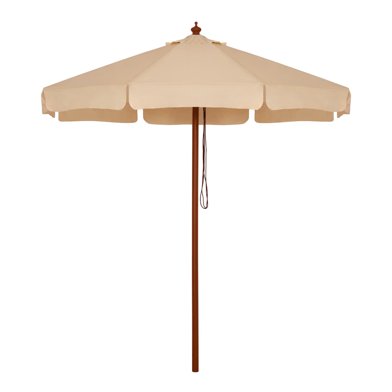 Professional Umbrella 2.30m with wooden frame Beige