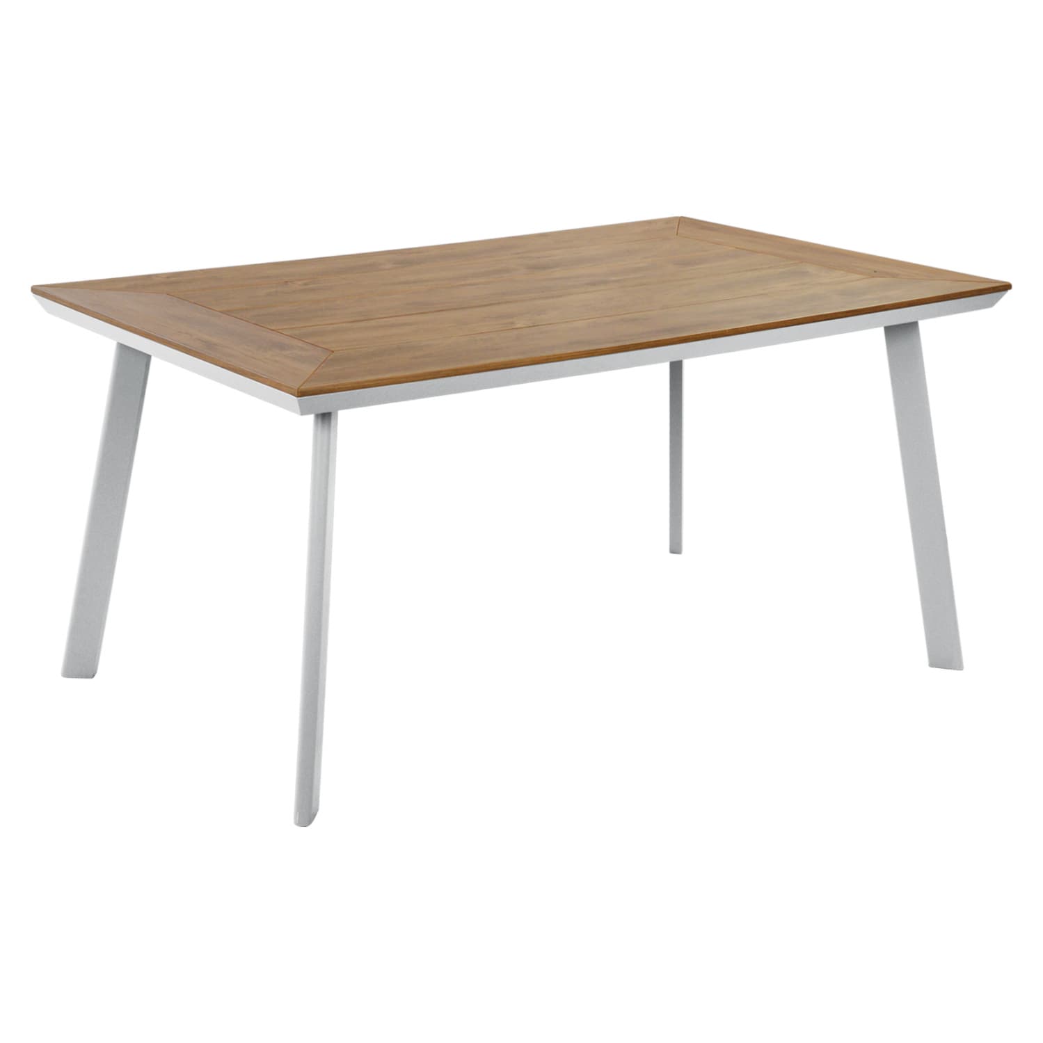 Aluminum Table with Polywood White 160x92x72Η