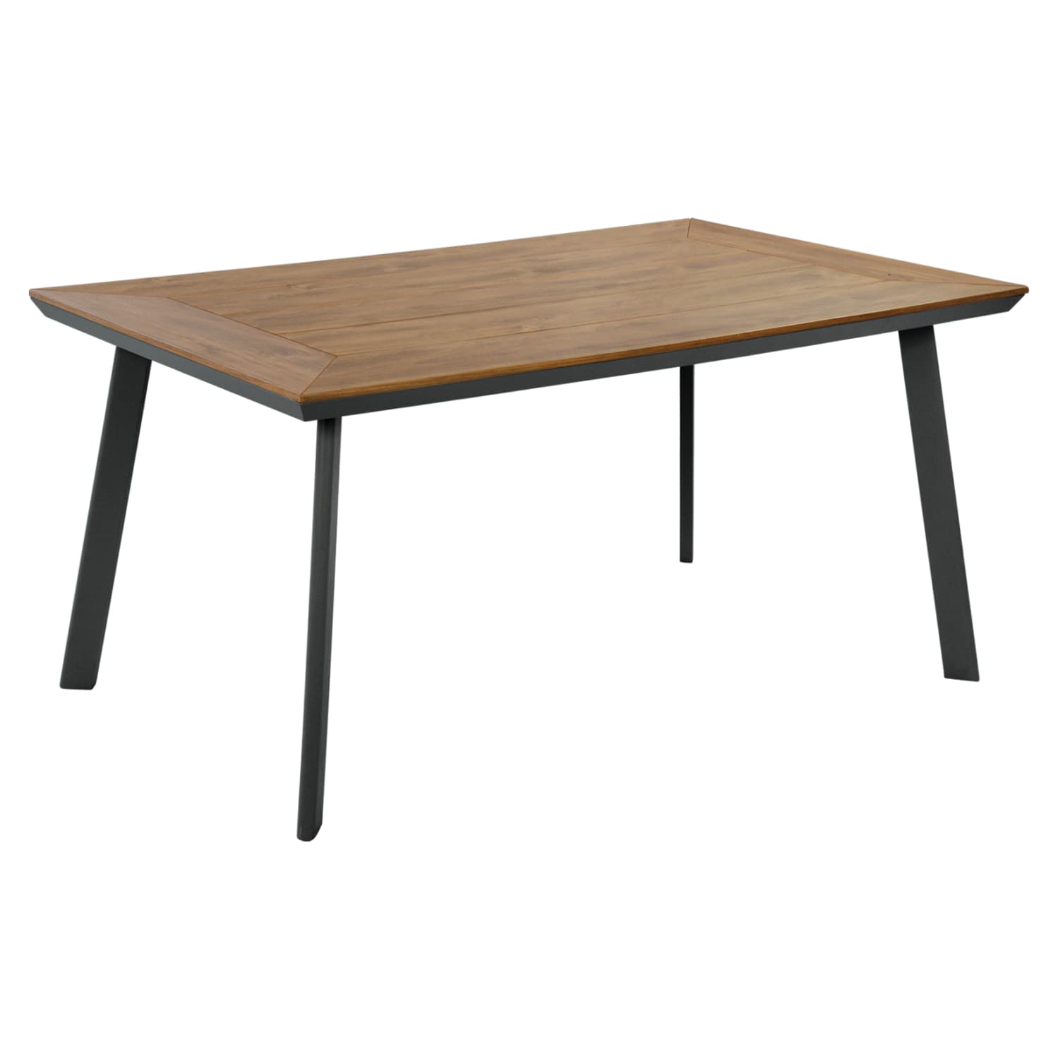 Aluminum table with Polywood Grey 160x92x72