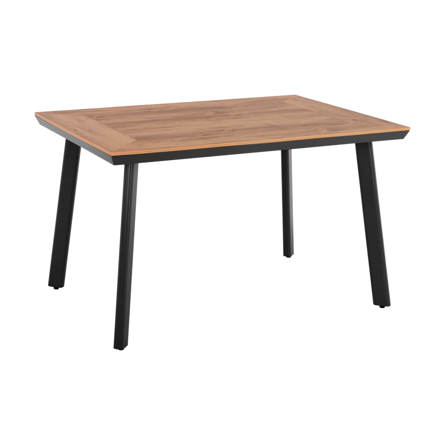 ALUMINUM DINING TABLE TABER DARK GREY WITH POLYWOOD TOP 120x80x72.5Hcm.