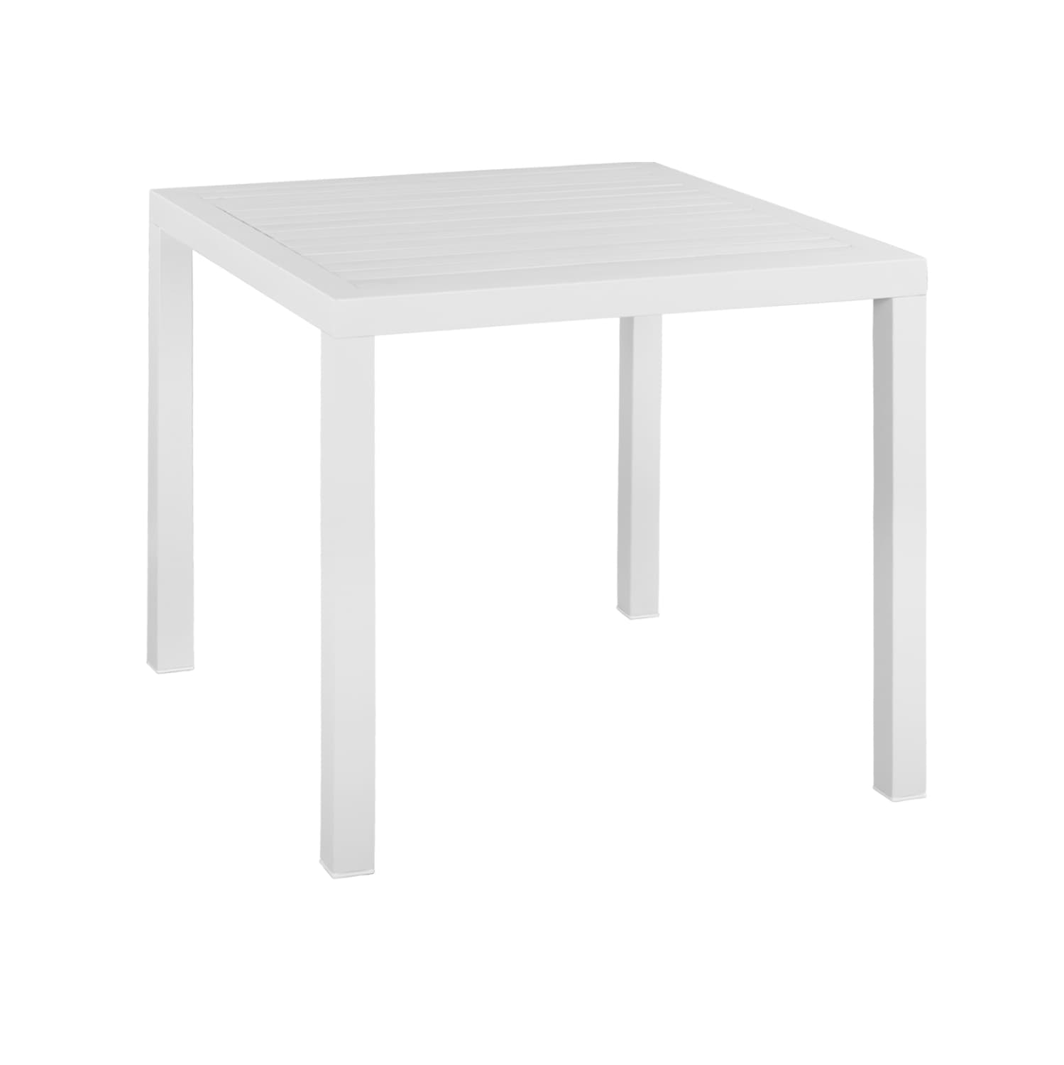 Aluminum Table 80x80 White