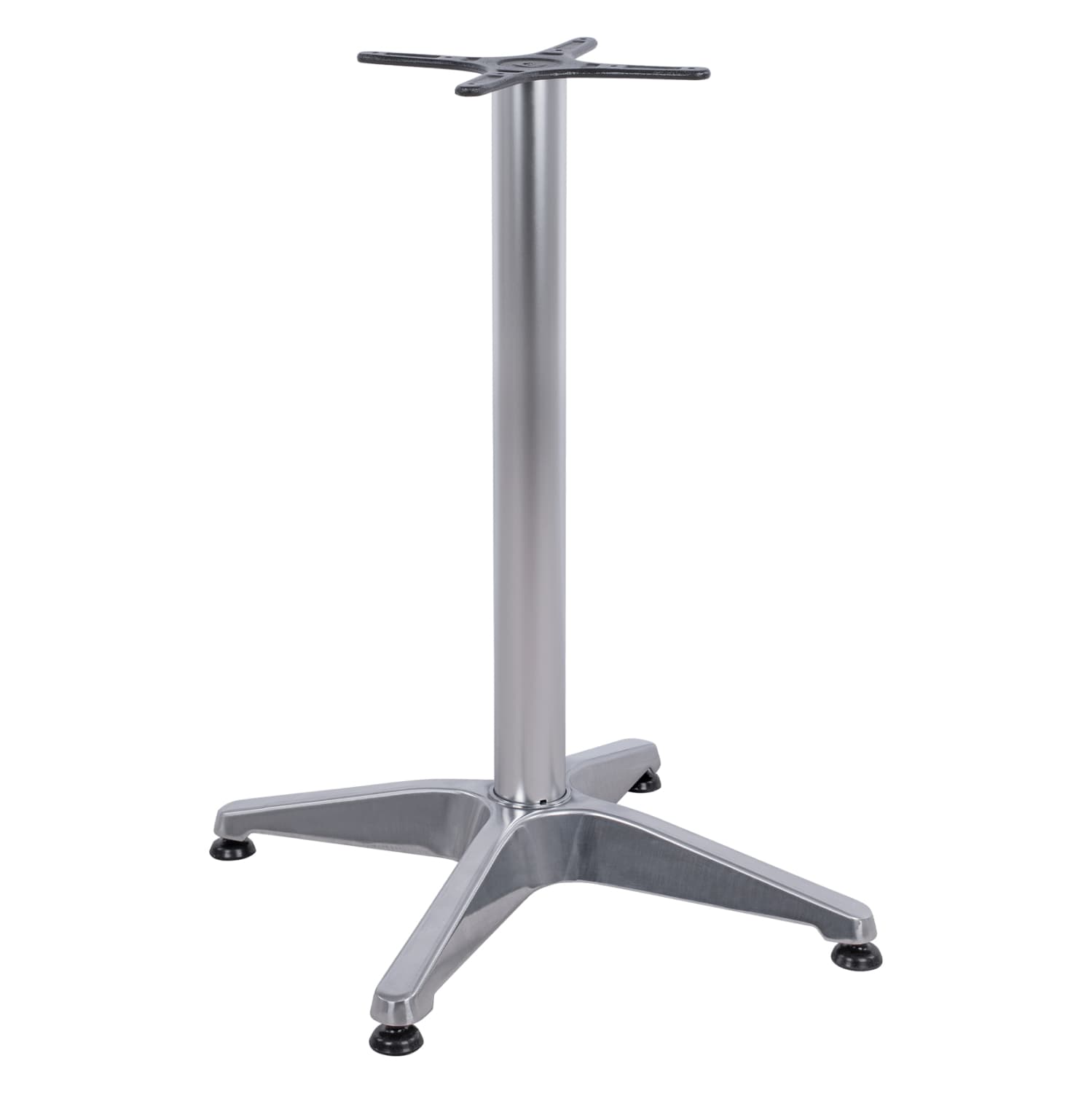 Aluminum Base 4Legs 58x58x68.5cm with cross 28x28cm Chromed