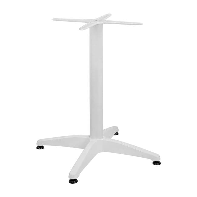 Aluminum Base 4legs 65x65x70cm with cross 48x48cm White