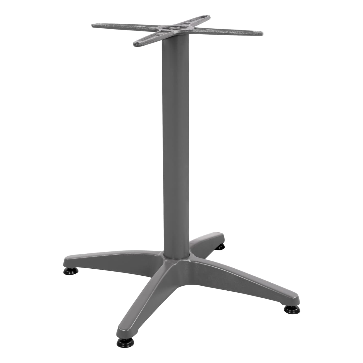 Aluminum Base 4legs 65x65x70cm with cross 48x48cm Grey