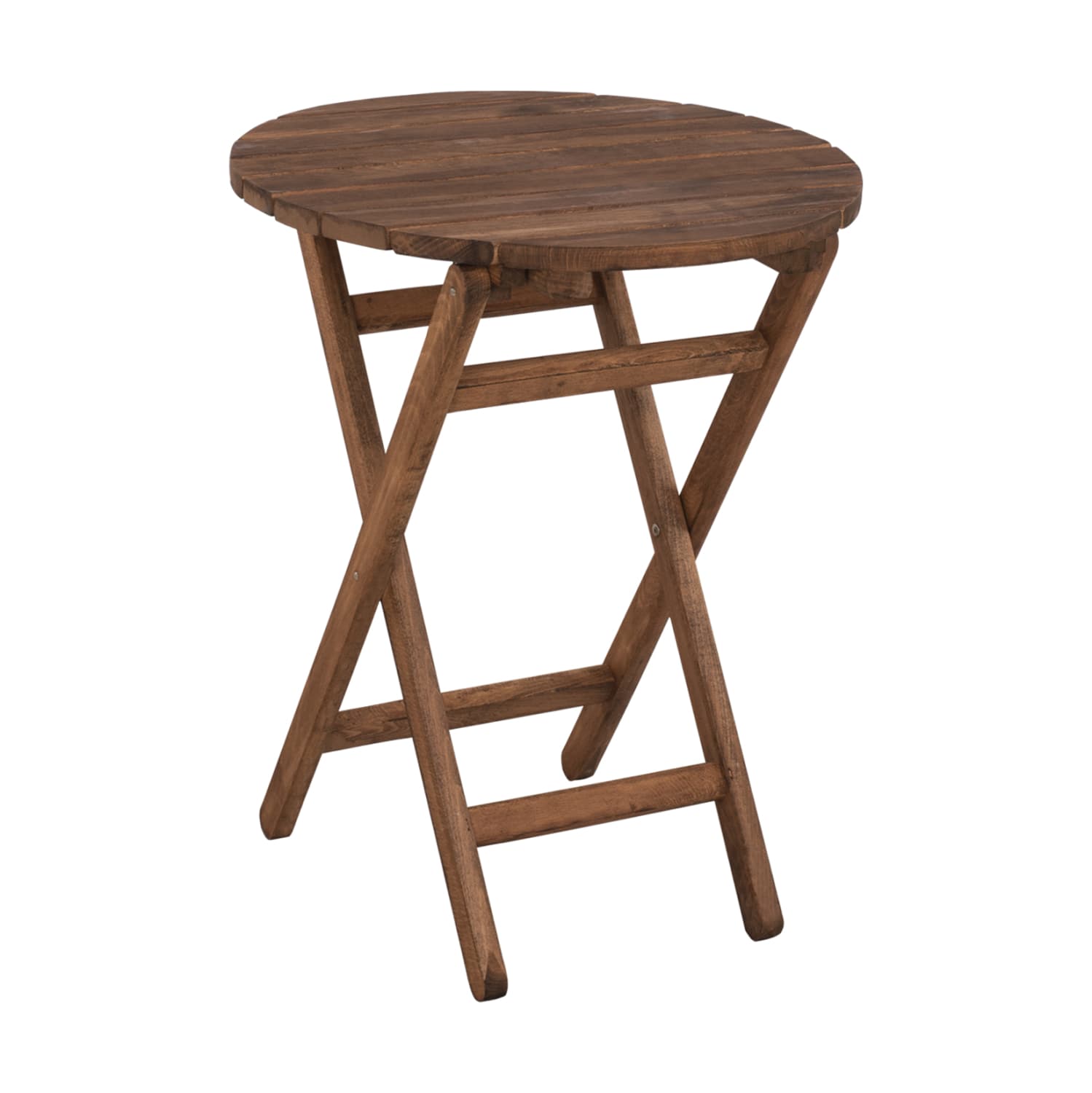 Director's Table Limnos Φ60cm Solid Wood Impregnation Walnut