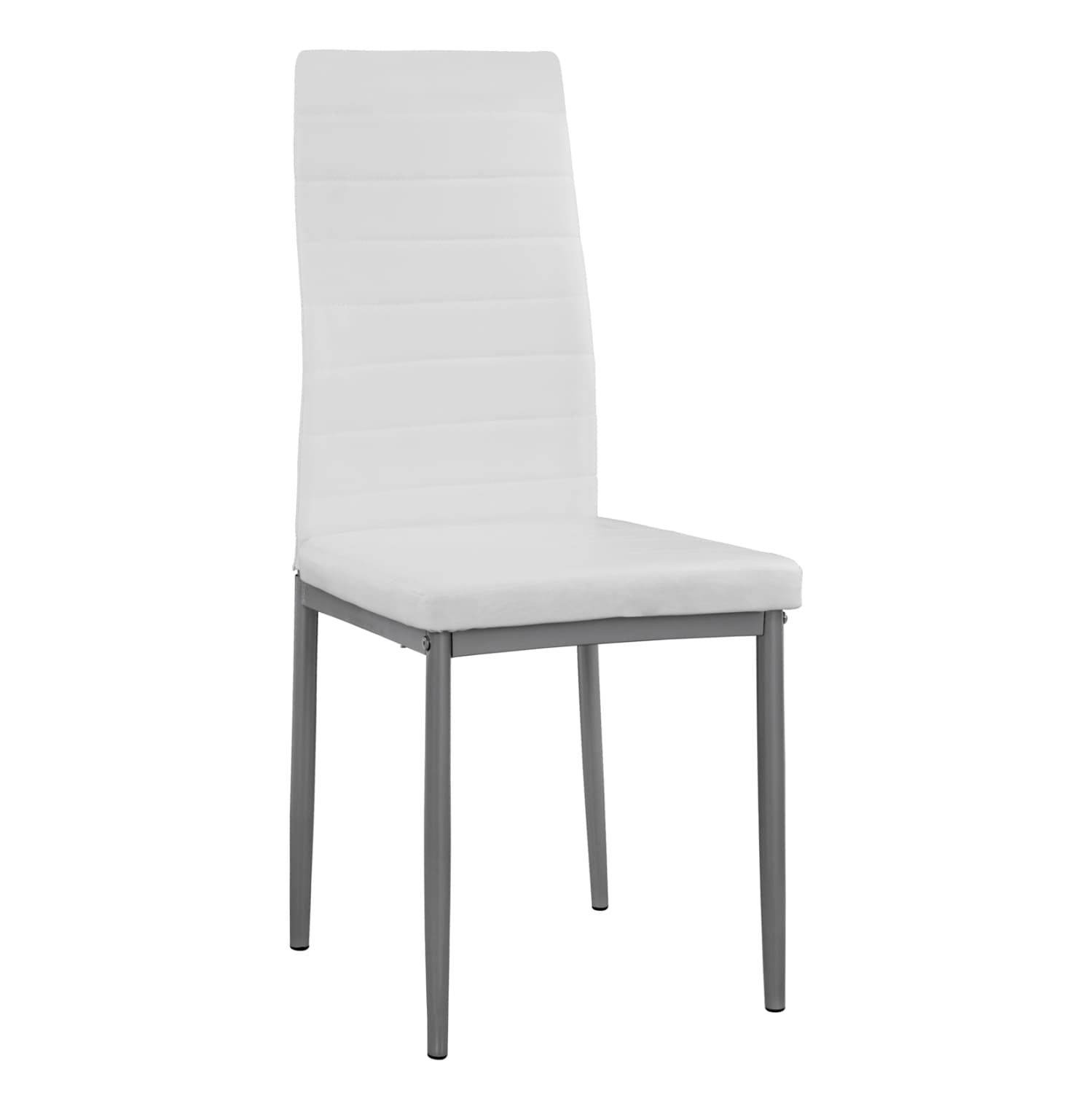 Металична стол Lady Бела PU Металична рамка K/D 40x48x95H cm
