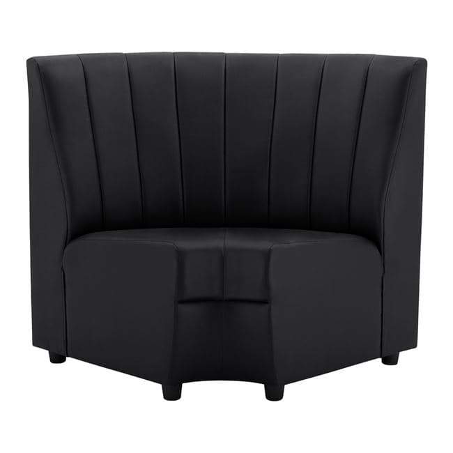 Corner Unit for Sofa Landon Pu Black 118x66x93cm