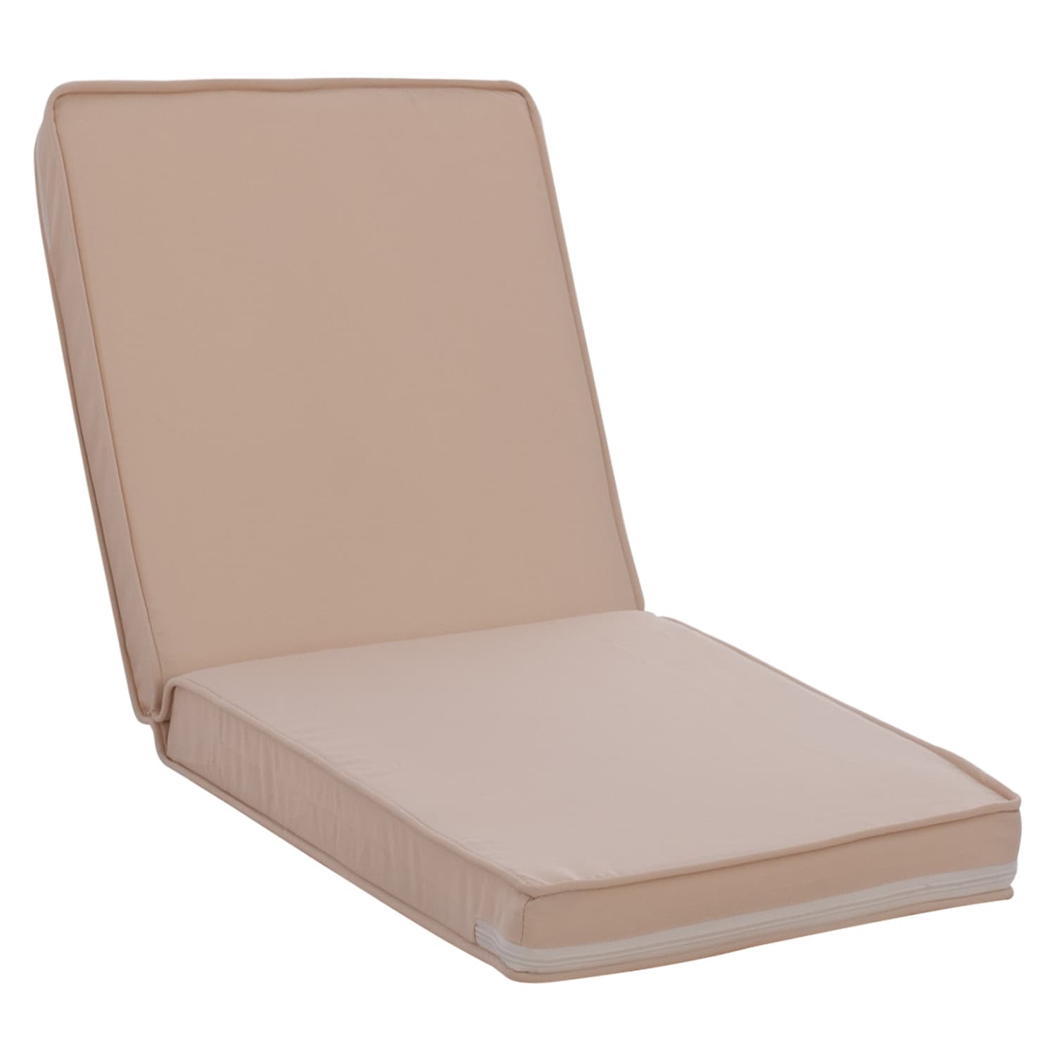 Pillow for chair with Back Polyester Chios Beige 117(45+72)x45x5cm