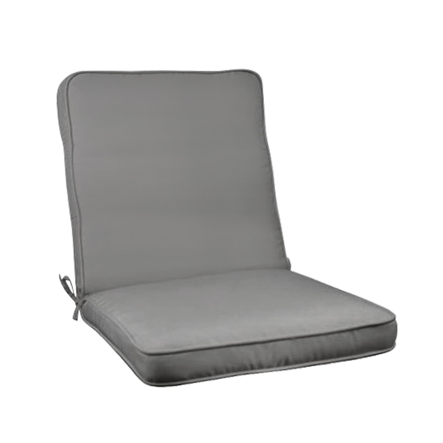 Pillow for chair Polyester Chios Grey 100(45+55)x45x5cm