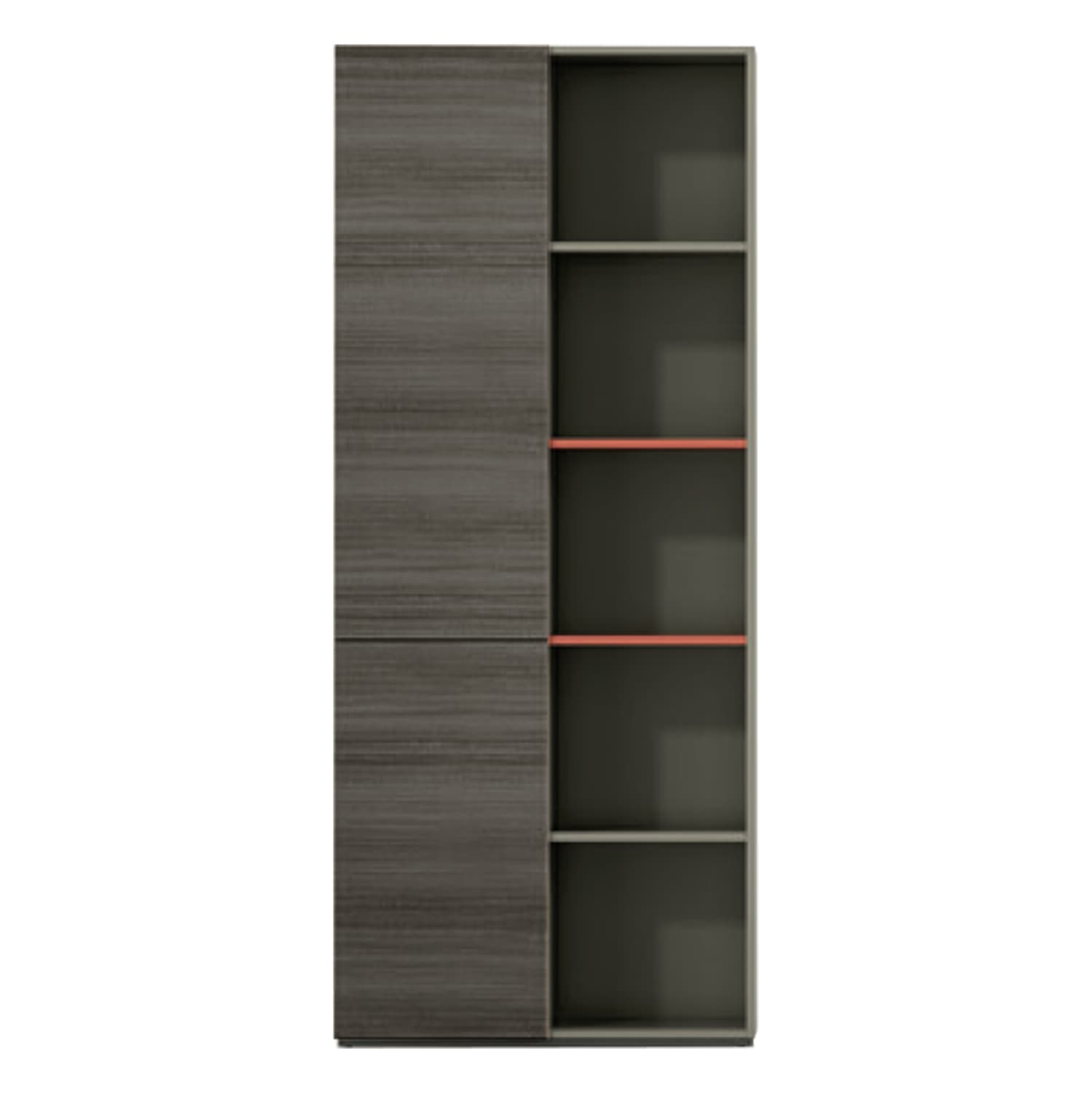 Професионална канцеларска полица Lux Series Mocha & Ash боја 80x40x190