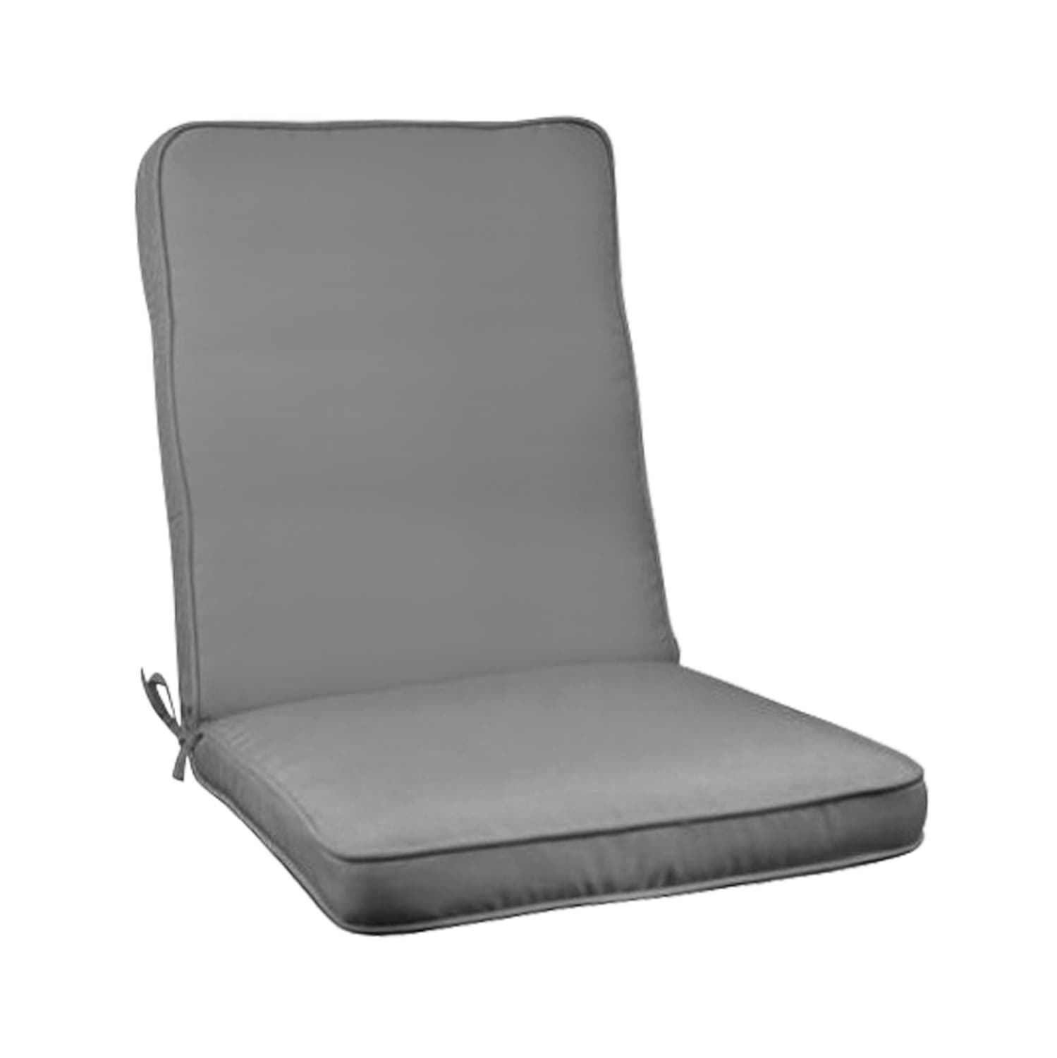 Pillow for chair with back Polyester Chios Grey 117(45+72)x45x5cm