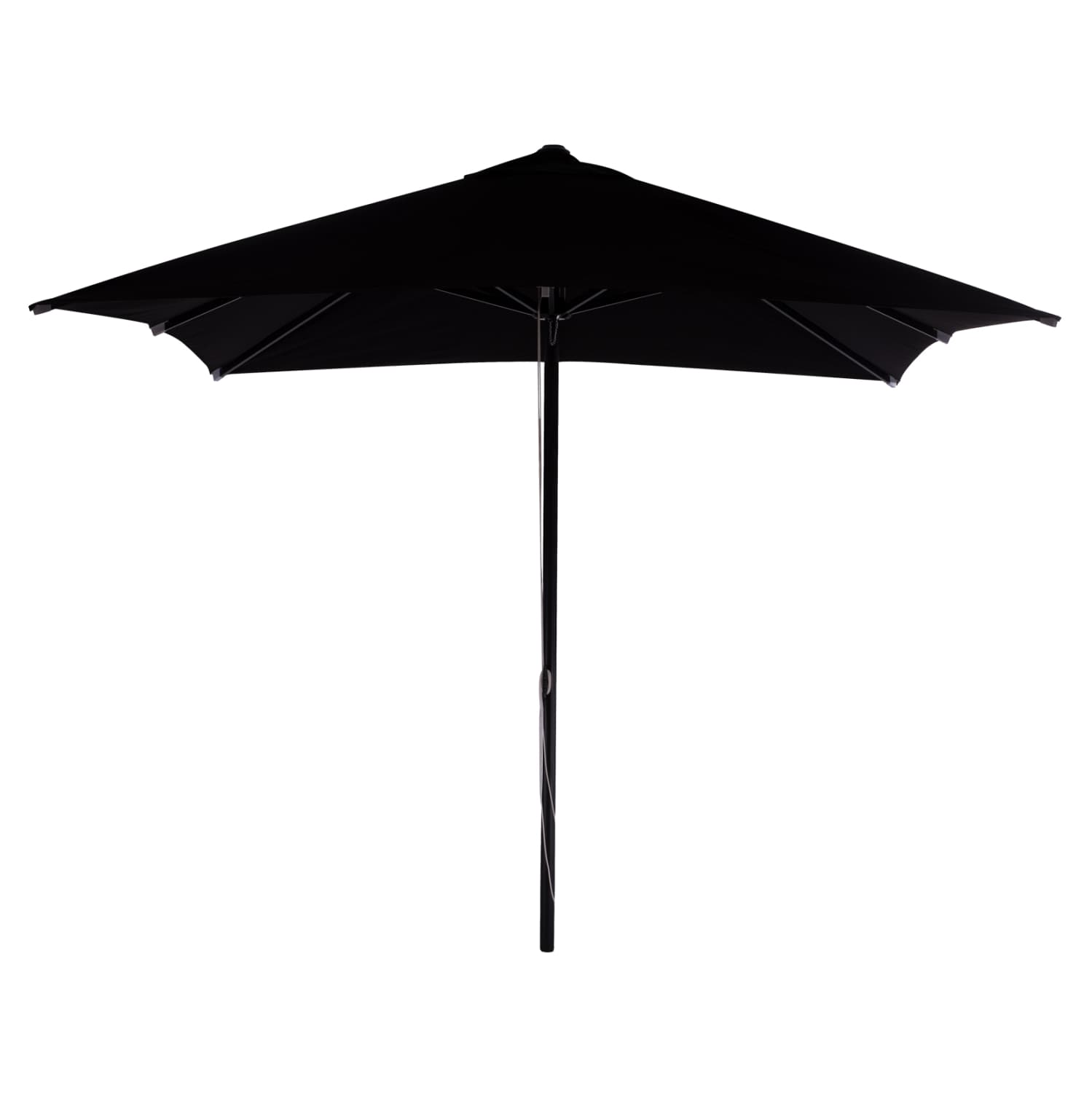 PROFESSIONAL 3x3x2,83M ALUMINUM UMBRELLA WITH ACRYLIC CLOTH IN BLACK SHADE