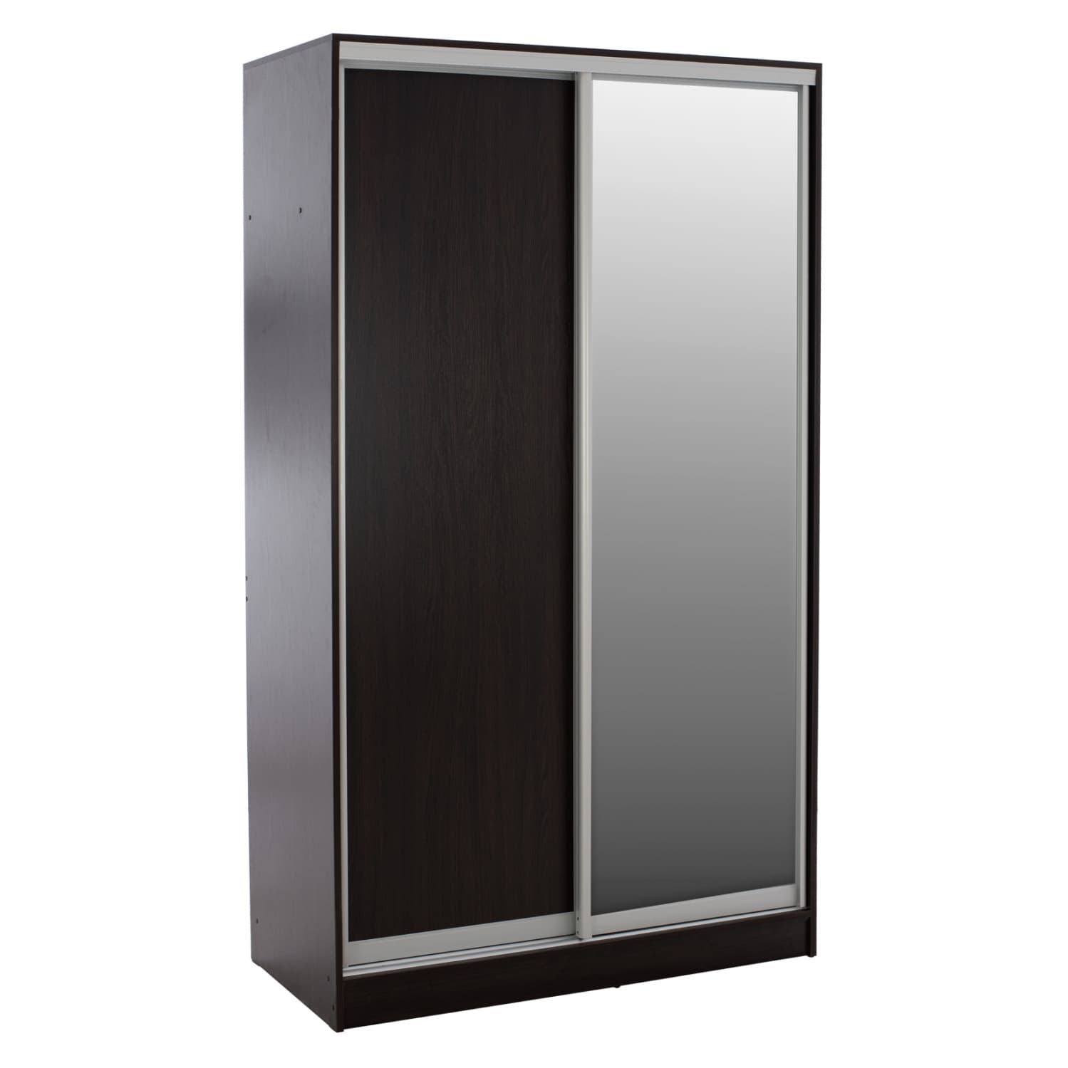 ГАРДЕРОБЕР ЛИЗГАЧКИ ADLER ЛИЗГАЧКИ МЕЛАМИН 120x60x220V см. ДВОКРИЛЕН WENGE СО ОГЛЕДАЛО