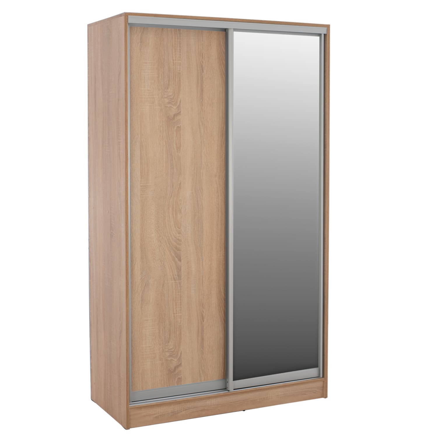 ГАРДЕРОБЕР ЛИЗГАЧКИ ADLER МЕЛАМИН 120x60x220cm ДВОКРИЛЕН SONAMA СО ОГЛЕДАЛО