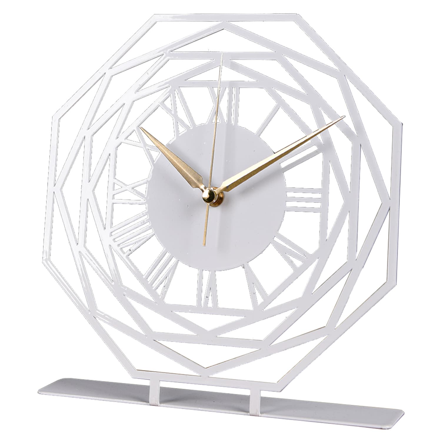 METAL TABLE CLOCK 25x23 cm.