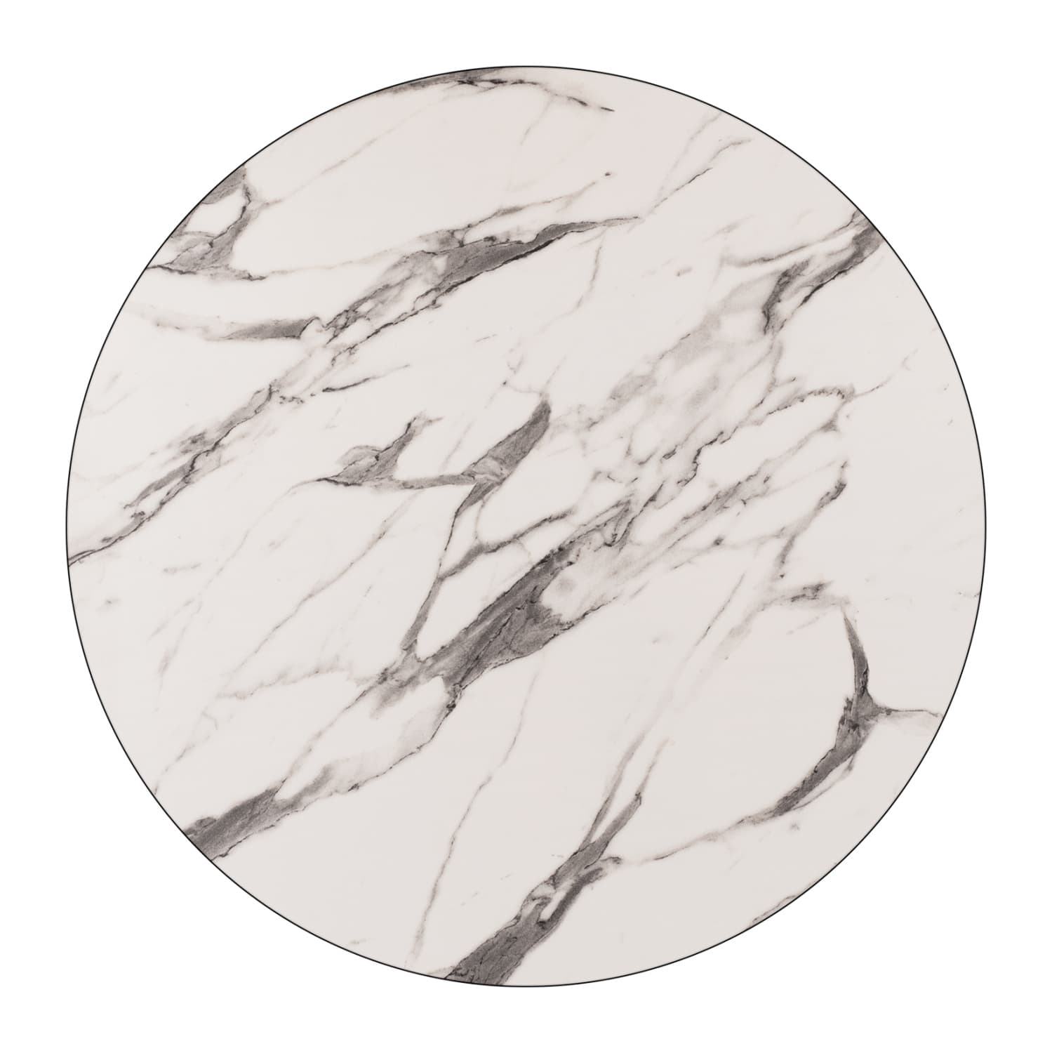 ΕΠΙΦΑΝΕΙΑ ΤΡΑΠΕΖΙΟΥ HPL MARBLE WHITE-GREY Φ69 εκ. ΠΑΧΟΥΣ 12mm.