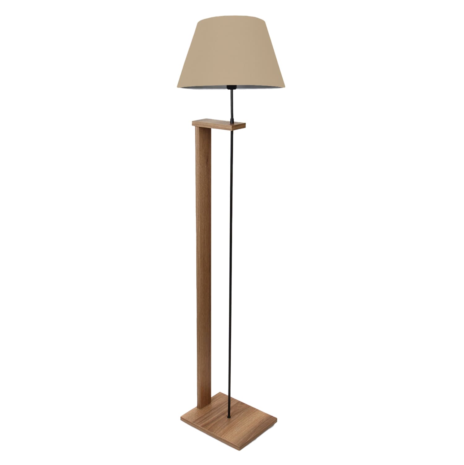ПОДНА ЛАМБА ОД МЕДИЈАПАН ОРЕВ СО БЕЖ Φ38x150cm