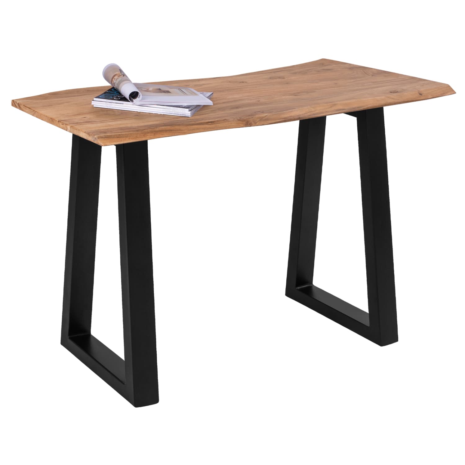 ACACIA CONSOLE TABLE WITH METAL LEGS 120X53X96H CM