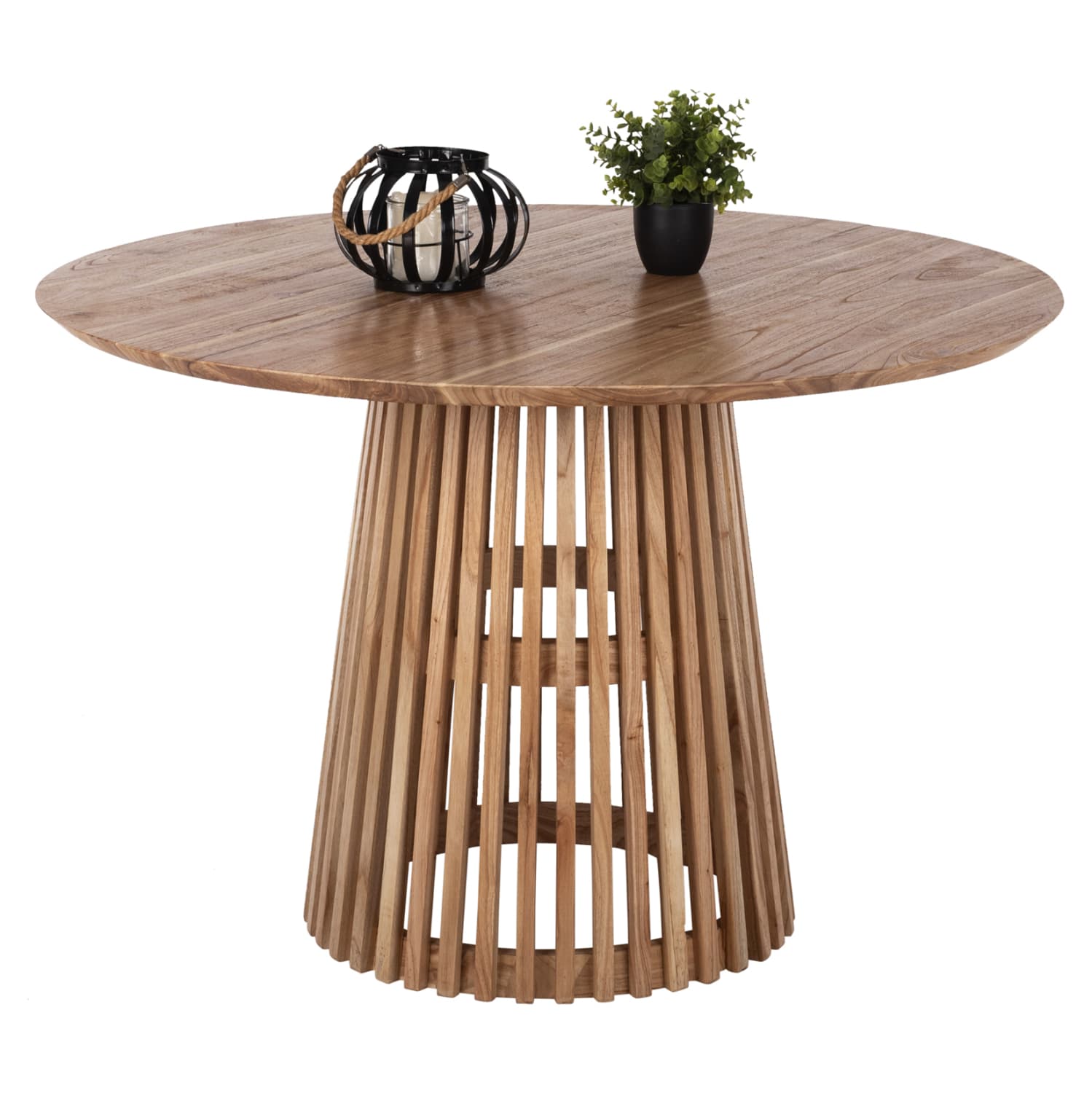 МАСА ЗА ЈАДЕЊЕ FRANTZ МАСИВНО MINDI ДРВО ПРИРОДНО КРУГЛО D120Χ78H cm