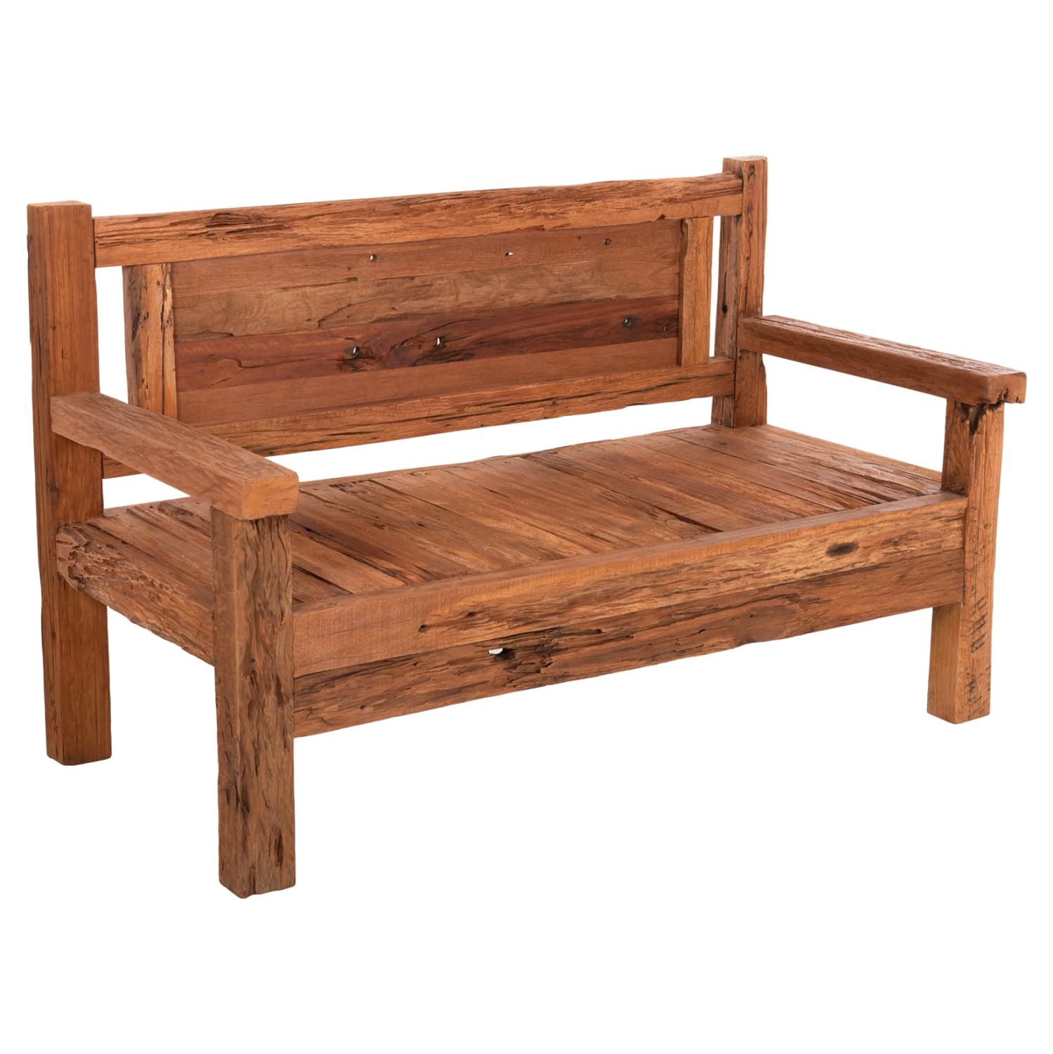 КЛУПА 3-СЕДИШНА THREEWAY РЕЦИКЛИРАНО МЕШАНО ДРВО 159.5x80x100Hcm.