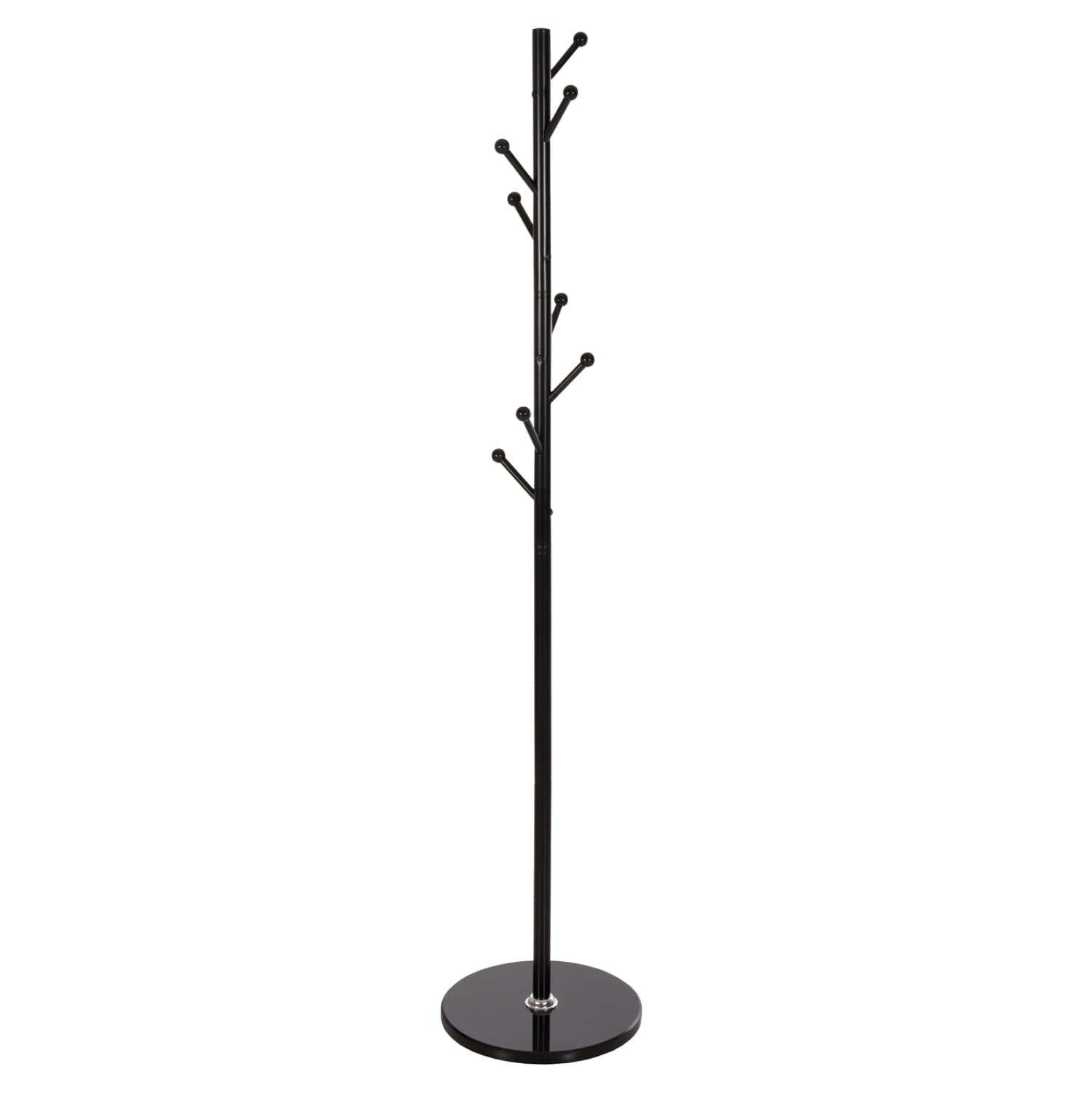 FLOOR STANDING HANGER METALLIC 8 HANGING POSITIONS-BLACK Φ37x175Hcm.