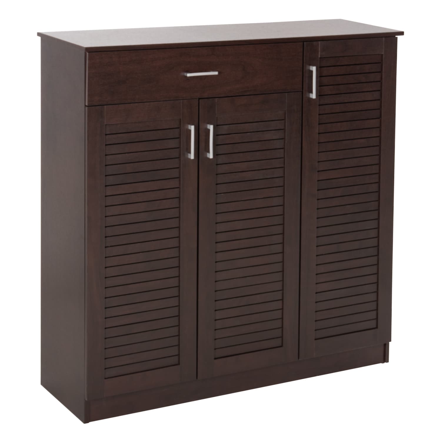 SHOE CABINET PROBY MELAMINE IN WENGE 120x37,5x121,5Hcm.