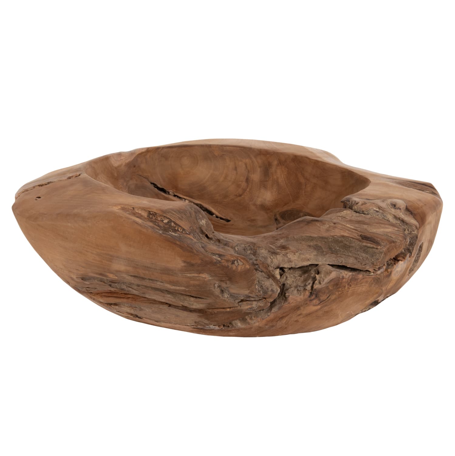 TABLE DECOR BOWL YOKI TEAK WOOD Φ50x16Hcm.