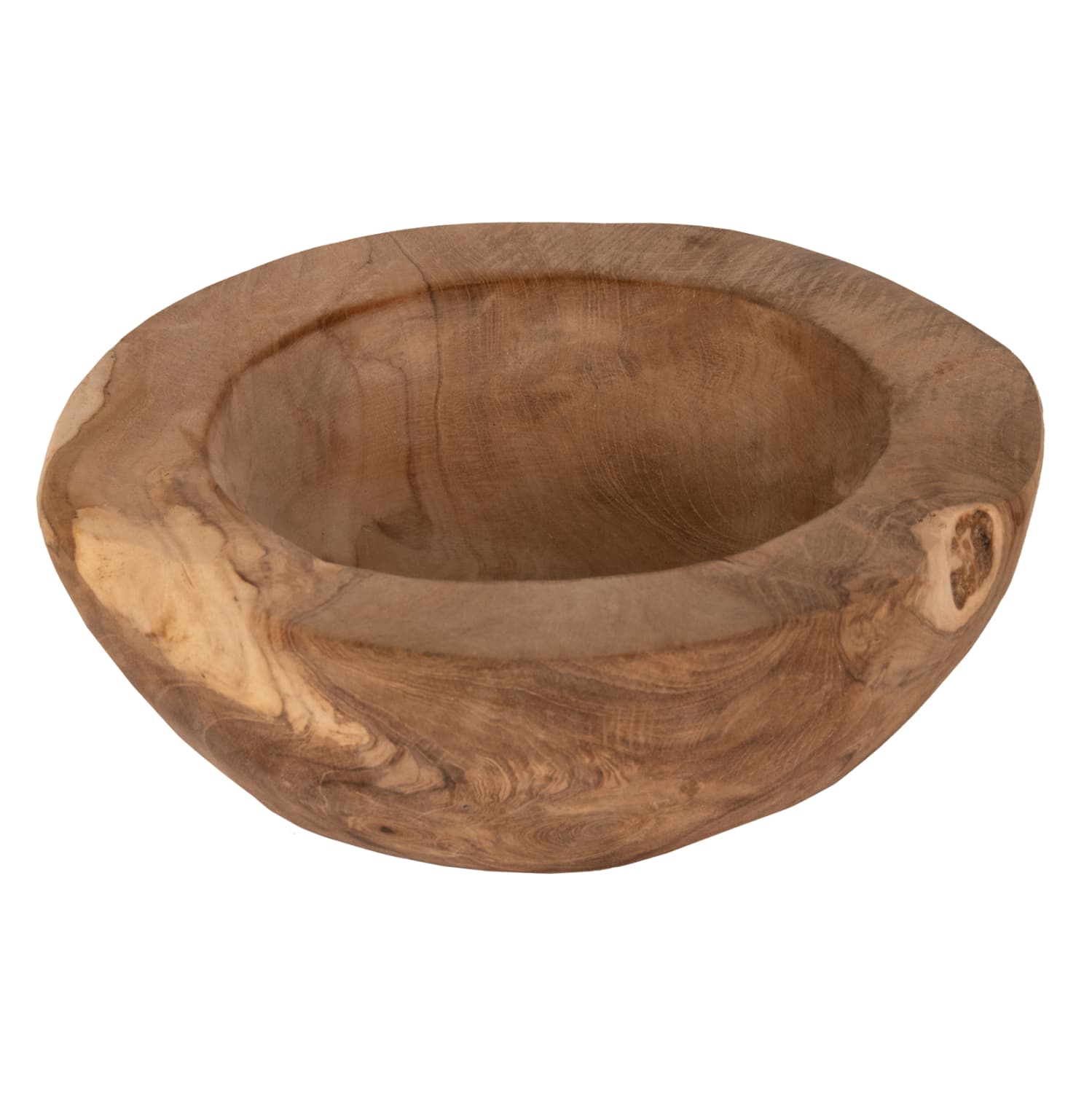 ДЕКОРАТИВНА ЧИНИЈА ЗА МАСА YOKI ОД ТИКОВО ДРВО Φ19x6.5Hcm.