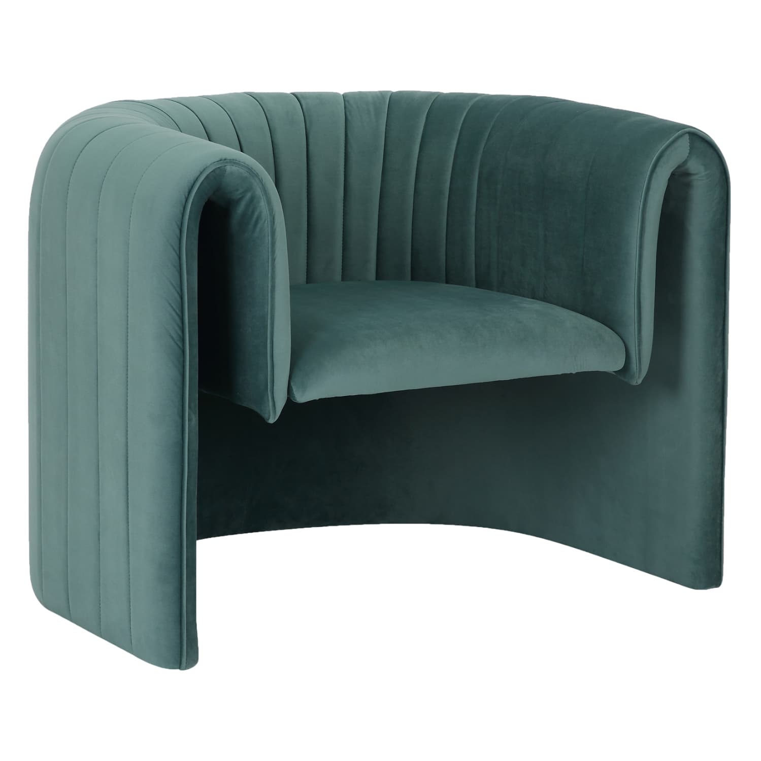 ARMCHAIR RIKER METAL FRAME-MINT VELVET 92x74x69Hcm.