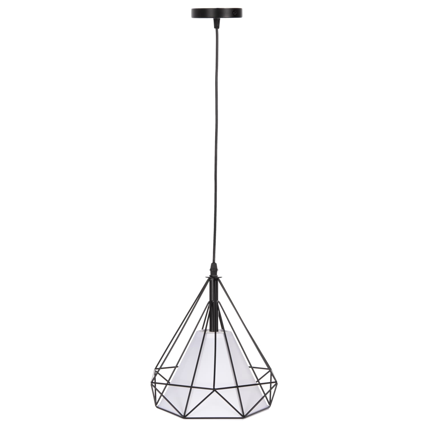 ПЛАФОНСКА ВИСЕЧКА ЛАМБА ЦРН МЕТАЛЕН КАПАК-БЕЛ КАПАК ЗА СВЕТИЛКА 25x25x125Hcm.