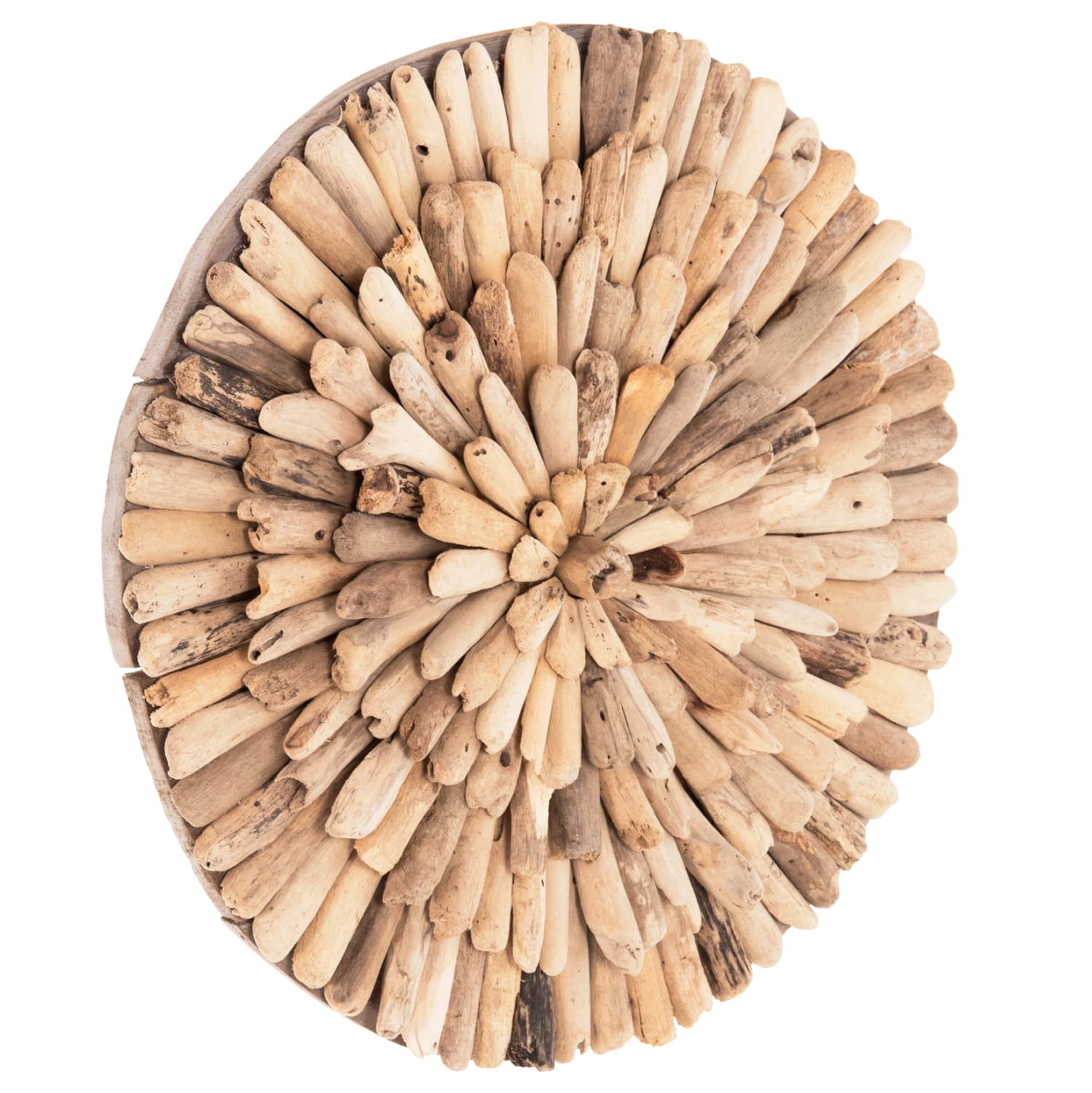 WALL DECORATION ROUND CHIIKI DRIFTWOOD IN NATURAL Φ40 cm.