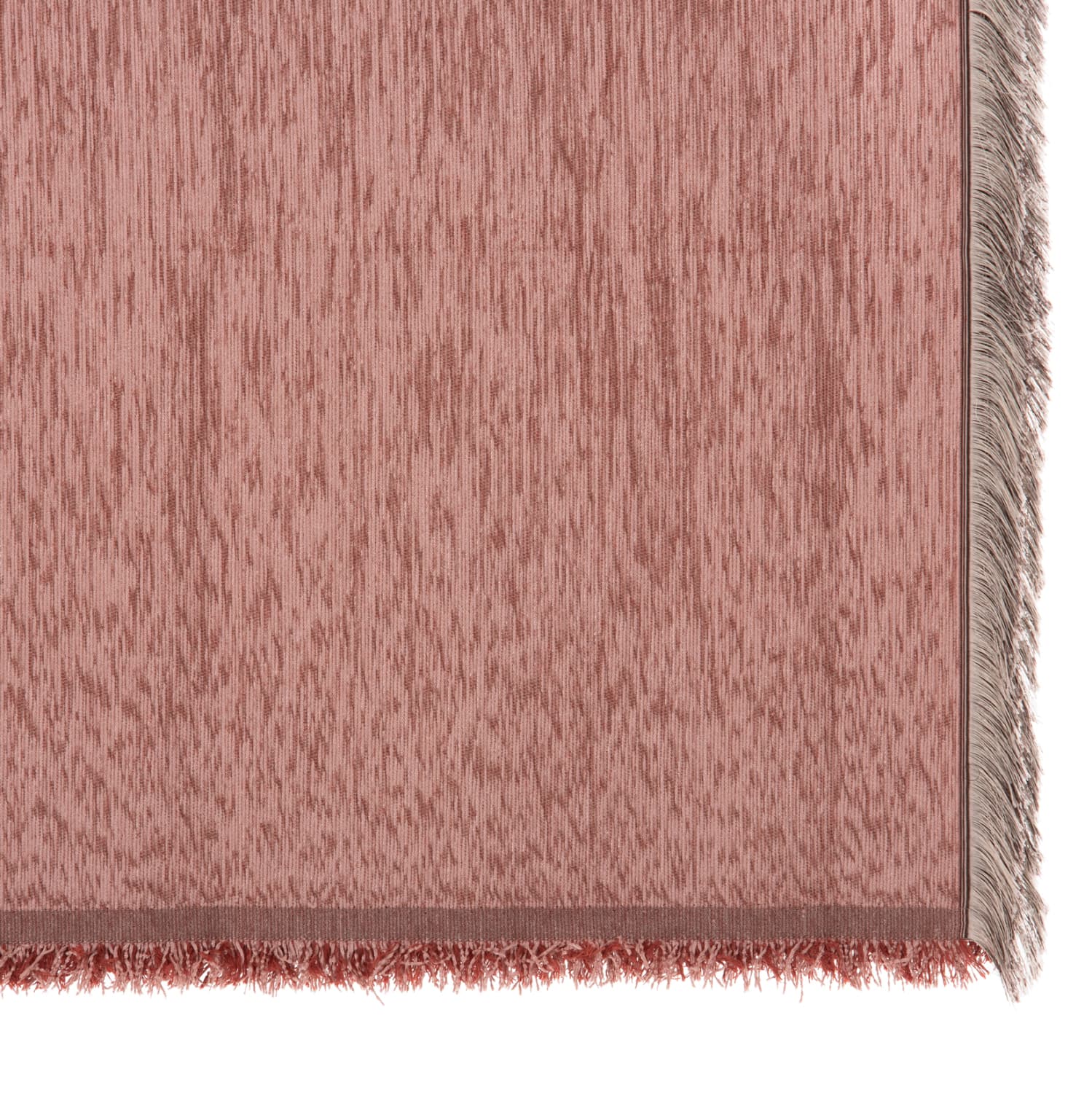 SOFA COVER-THROW WITH FRINGES DREAMTOPIA IN DUSTY PINK COLOR 245X170cm.