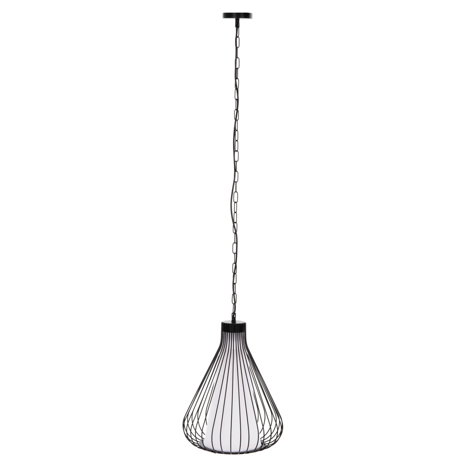 ВИСИЛКА ЛАМПА ЦРН МЕТАЛЕН КАПАК Φ33x141Hcm.