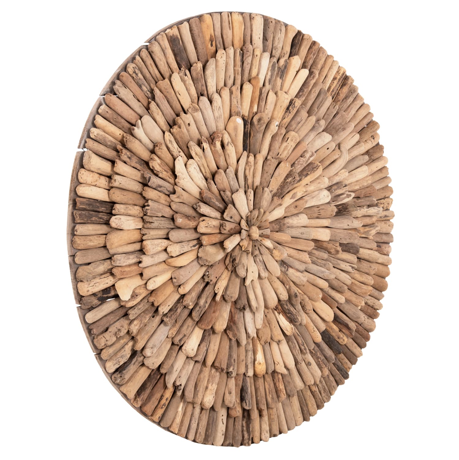 WALL DECORATION ROUND CHIIKI DRIFTWOOD IN NATURAL Φ98 cm.